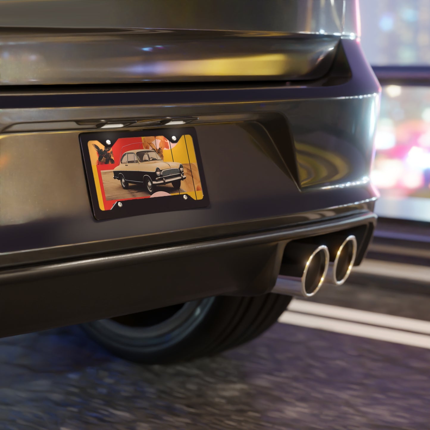 Wanderlust Wheels Vanity Plate