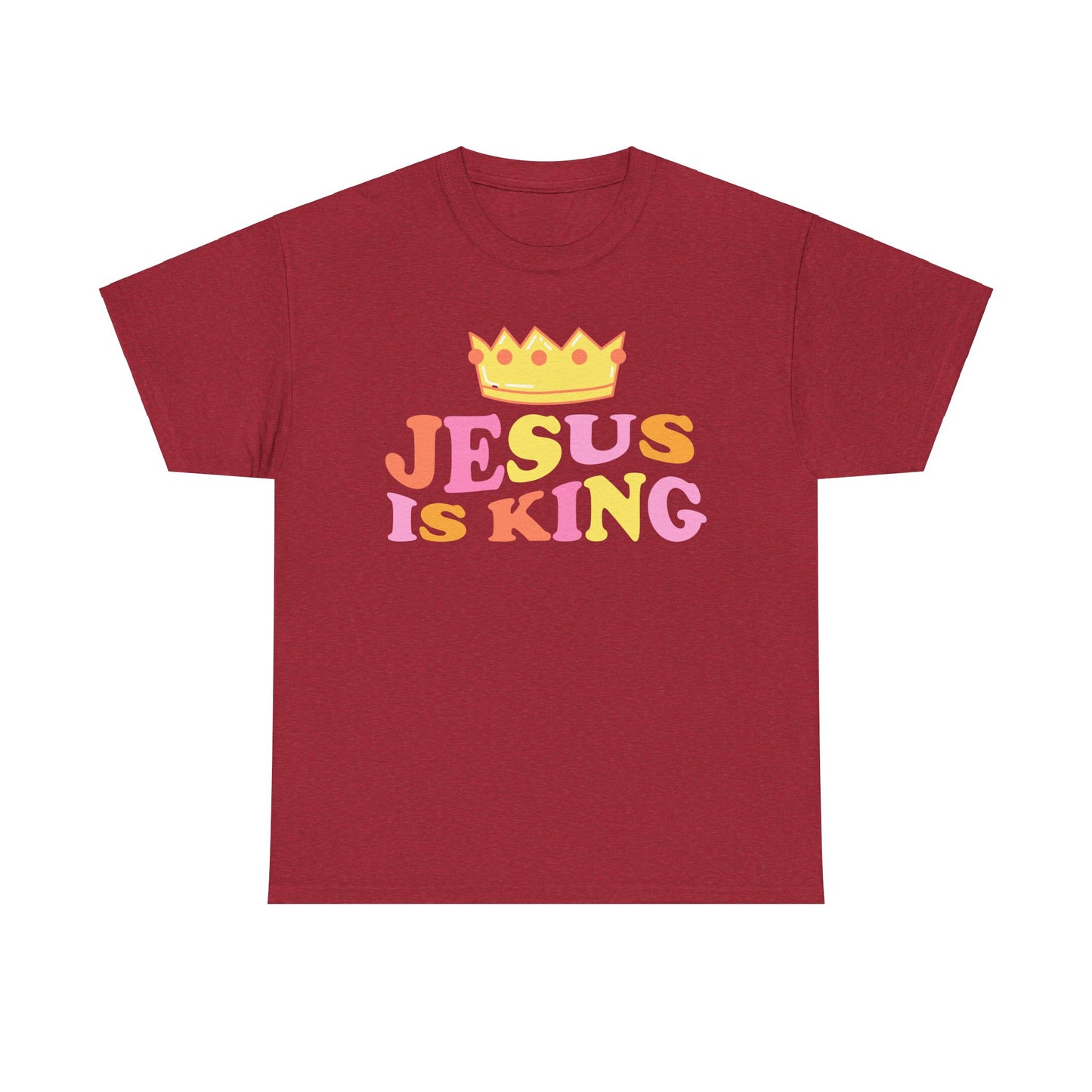 Jesus Is King Unisex Heavy Cotton Tee