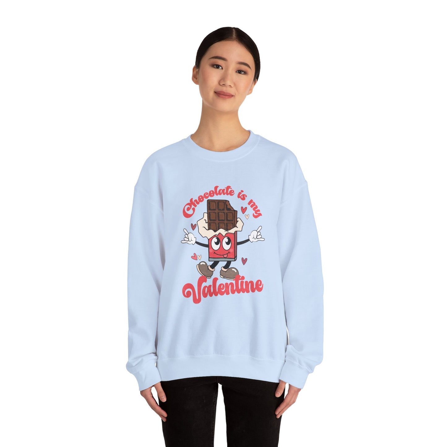 Chocolate is My Valentine Unisex Heavy Blend™ Crewneck Sweatshirt