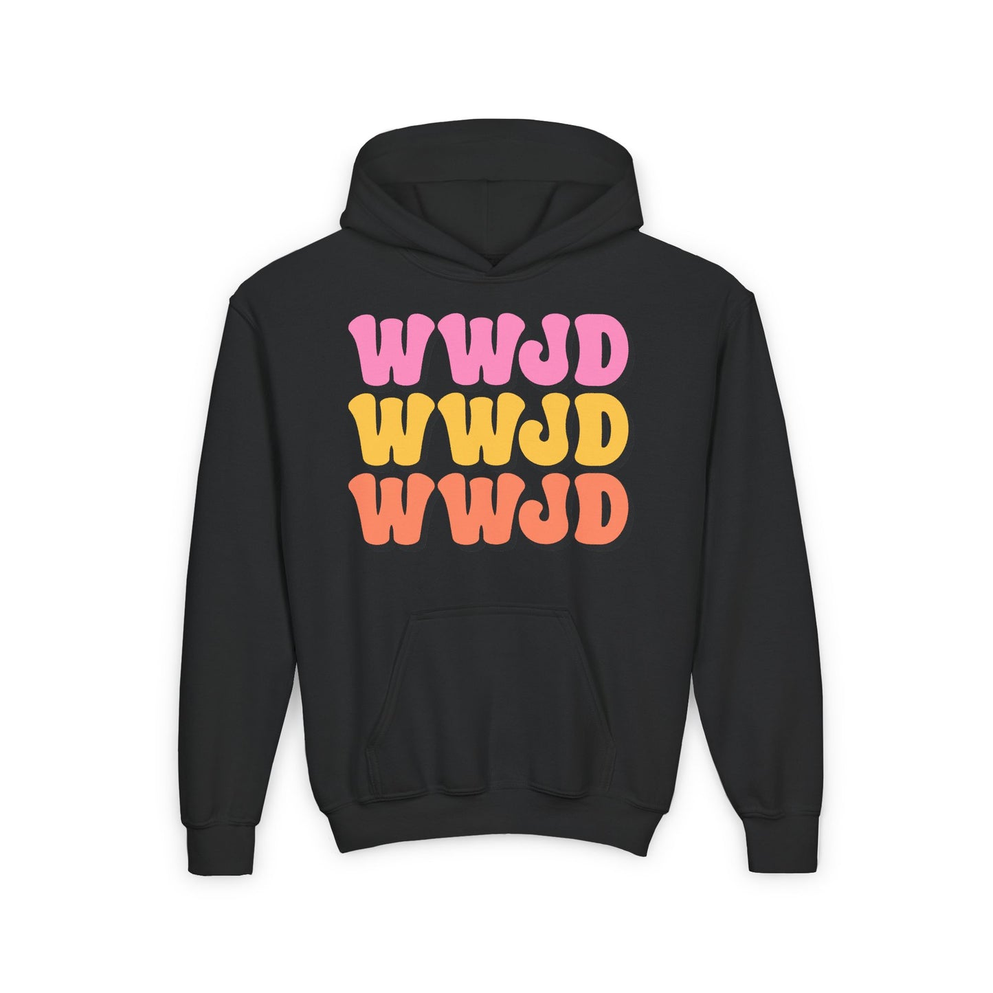 WWJD Youth Heavy Blend Hooded Sweatshirt