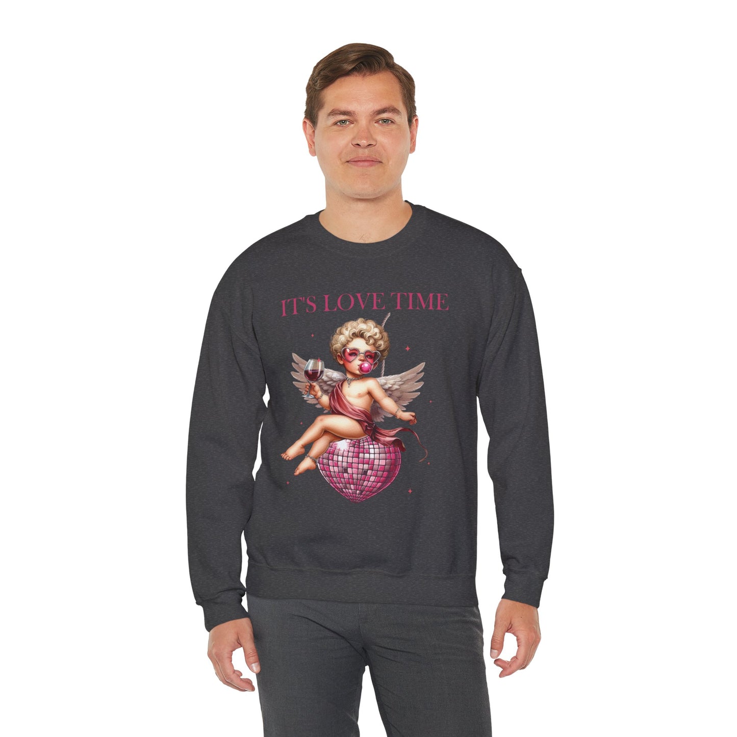 It’s Love Time Unisex Heavy Blend™ Crewneck Sweatshirt