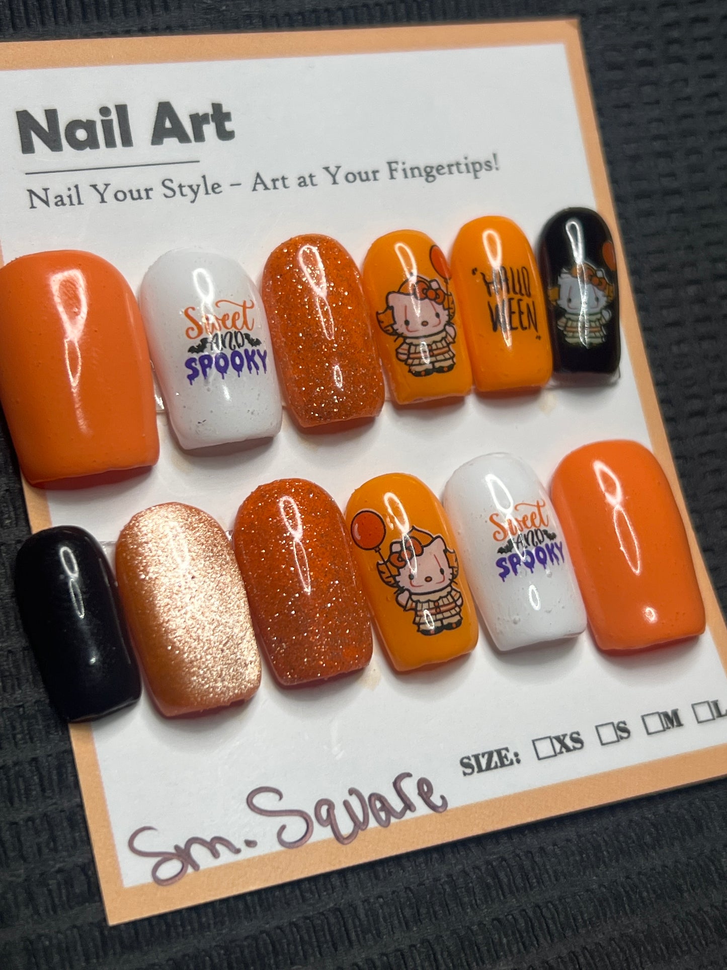 Kitty-wise the Clown: Short Square