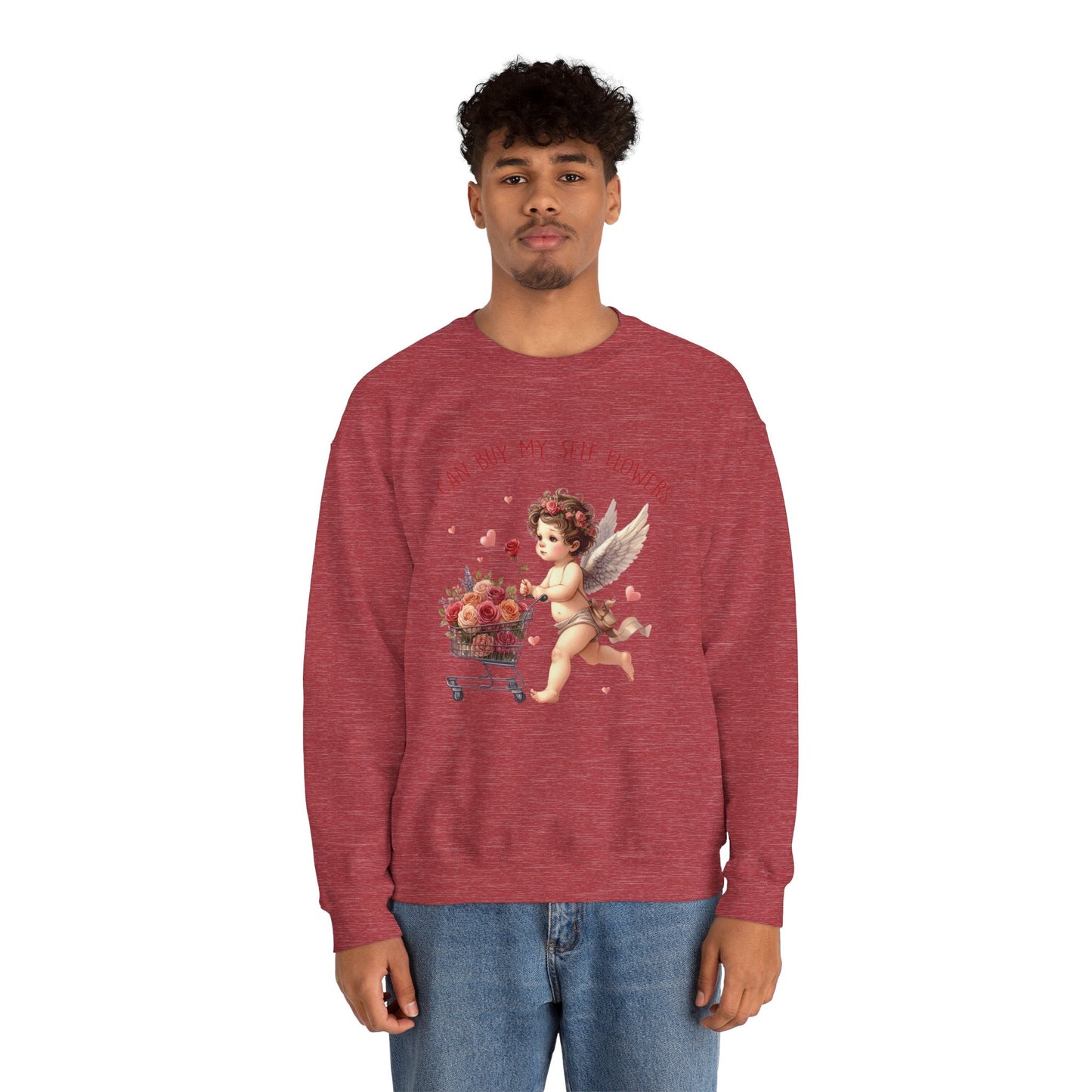 I Can Buy Myself Flowers Unisex Heavy Blend™ Crewneck Sweatshirt