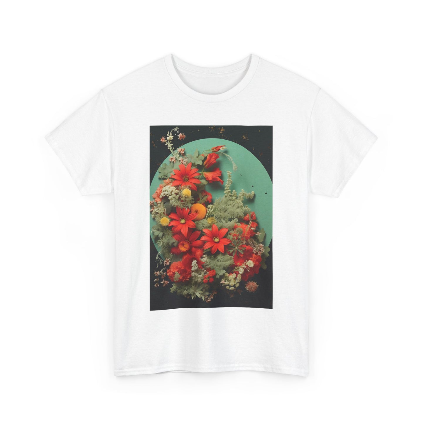 Flower Garden Unisex Heavy Cotton Tee