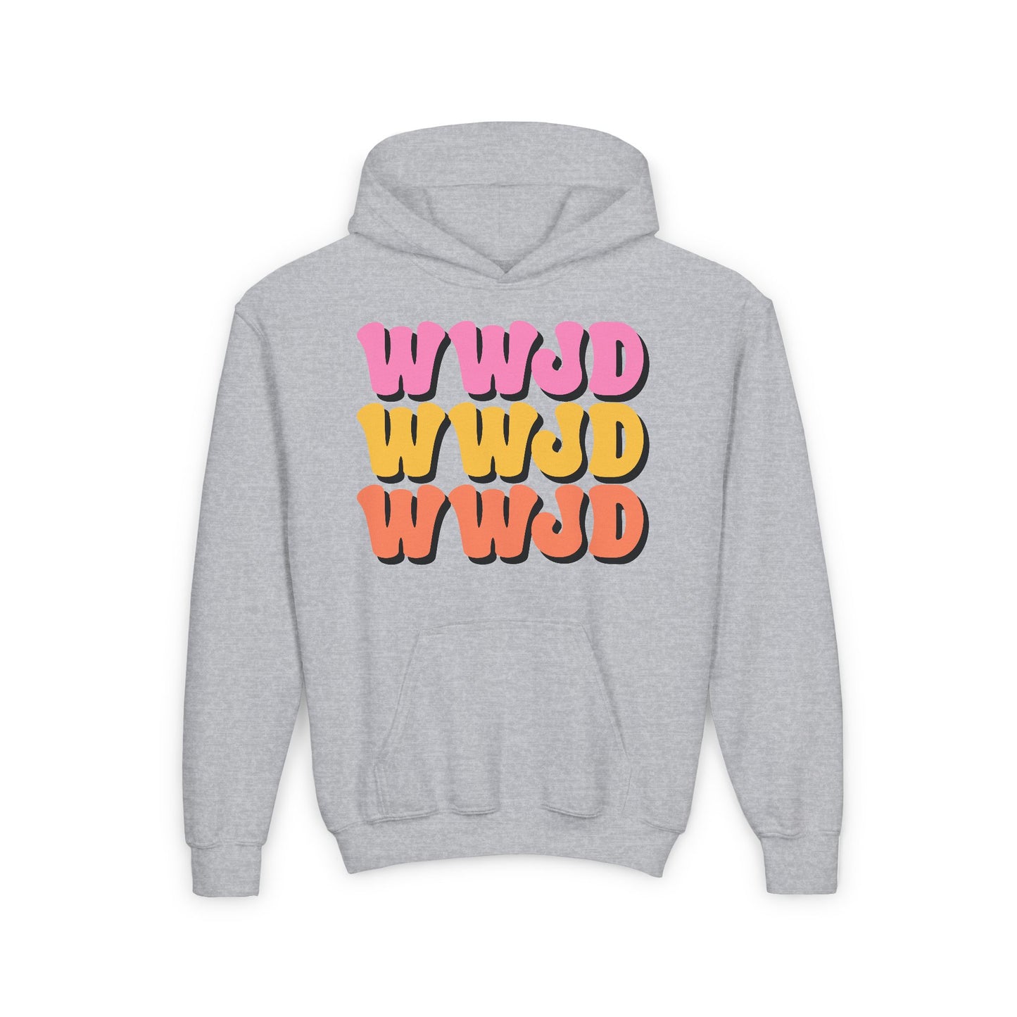 WWJD Youth Heavy Blend Hooded Sweatshirt