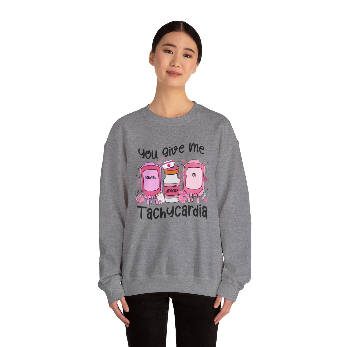 You Give Me Tachycardia Unisex Heavy Blend™ Crewneck Sweatshirt