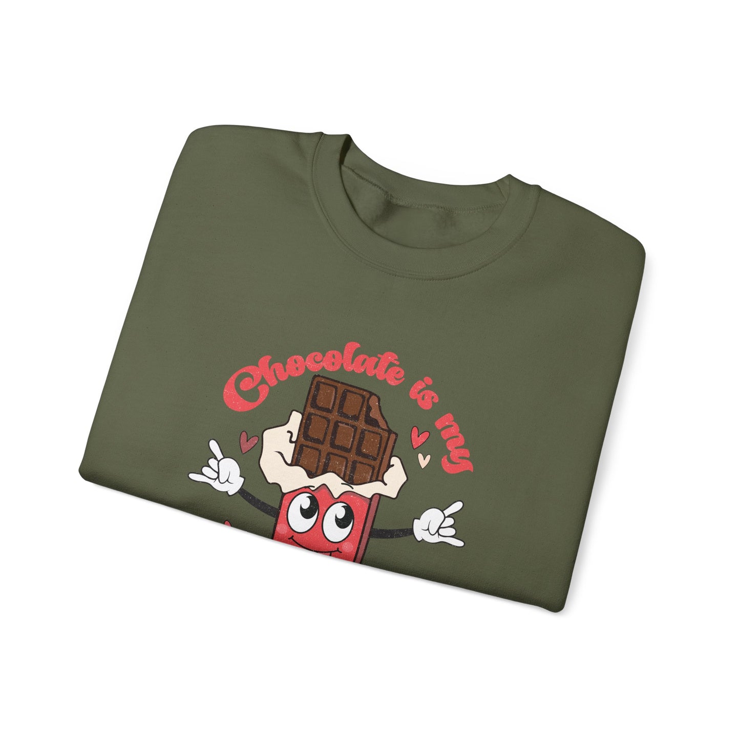 Chocolate is My Valentine Unisex Heavy Blend™ Crewneck Sweatshirt