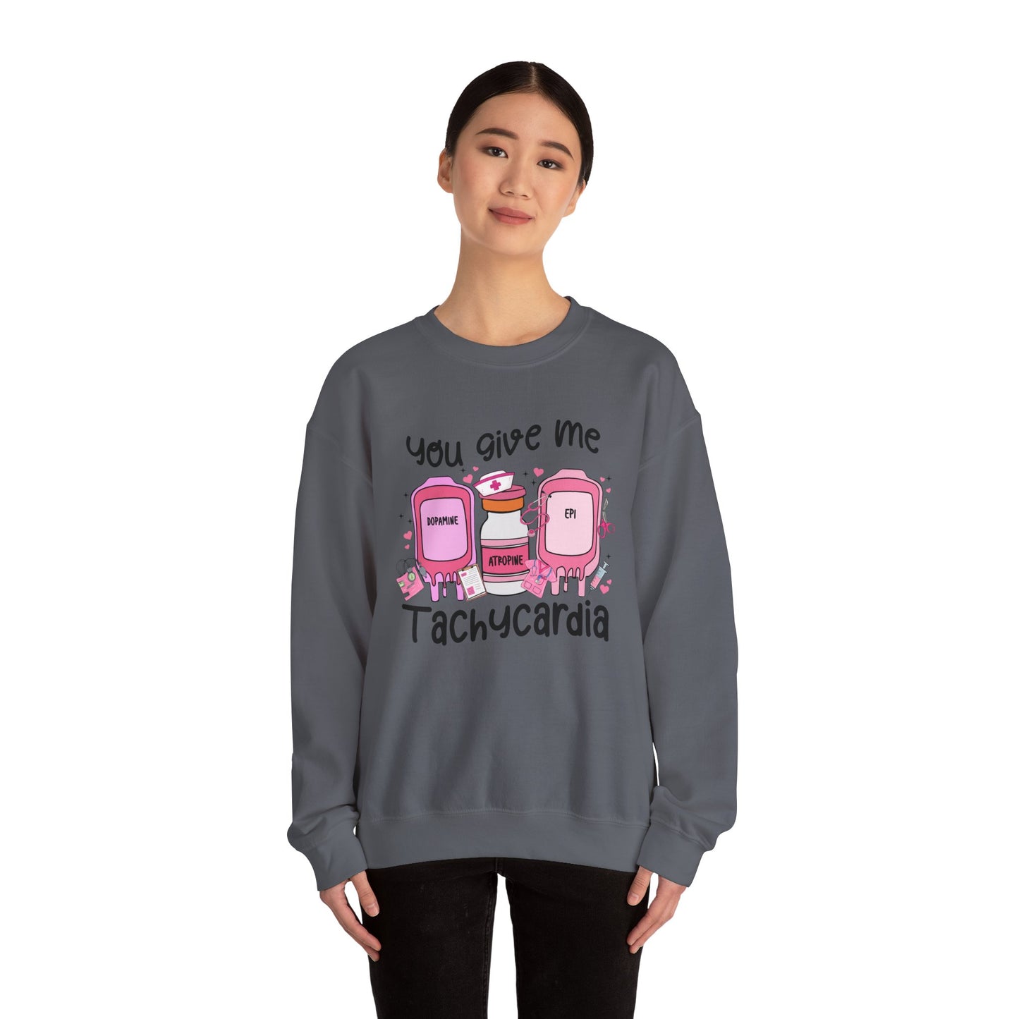 You Give Me Tachycardia Unisex Heavy Blend™ Crewneck Sweatshirt