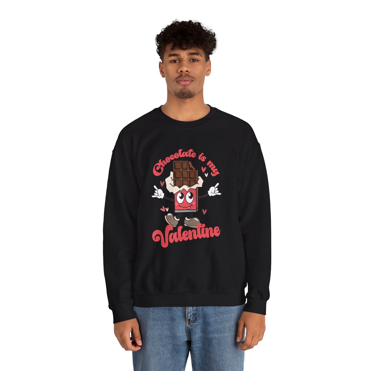 Chocolate is My Valentine Unisex Heavy Blend™ Crewneck Sweatshirt