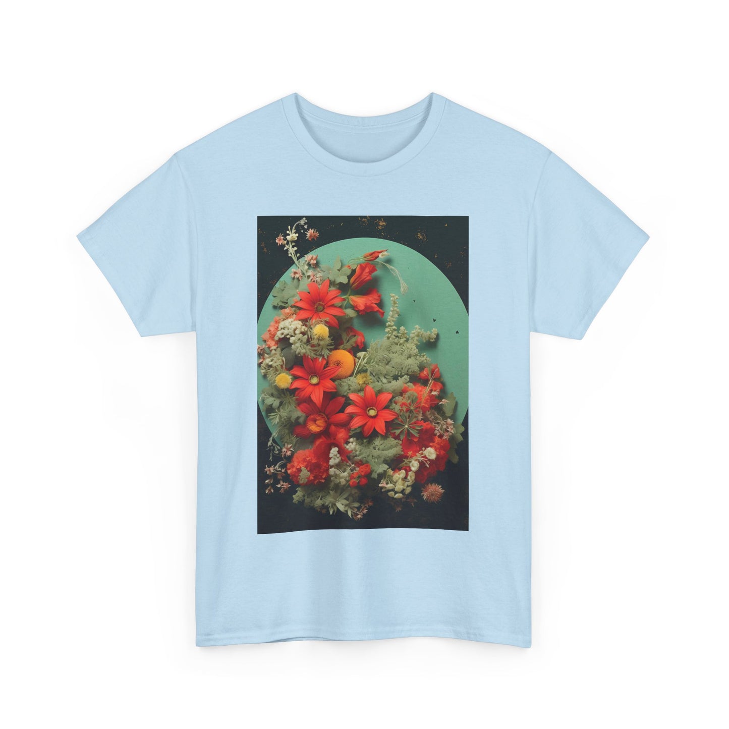 Flower Garden Unisex Heavy Cotton Tee