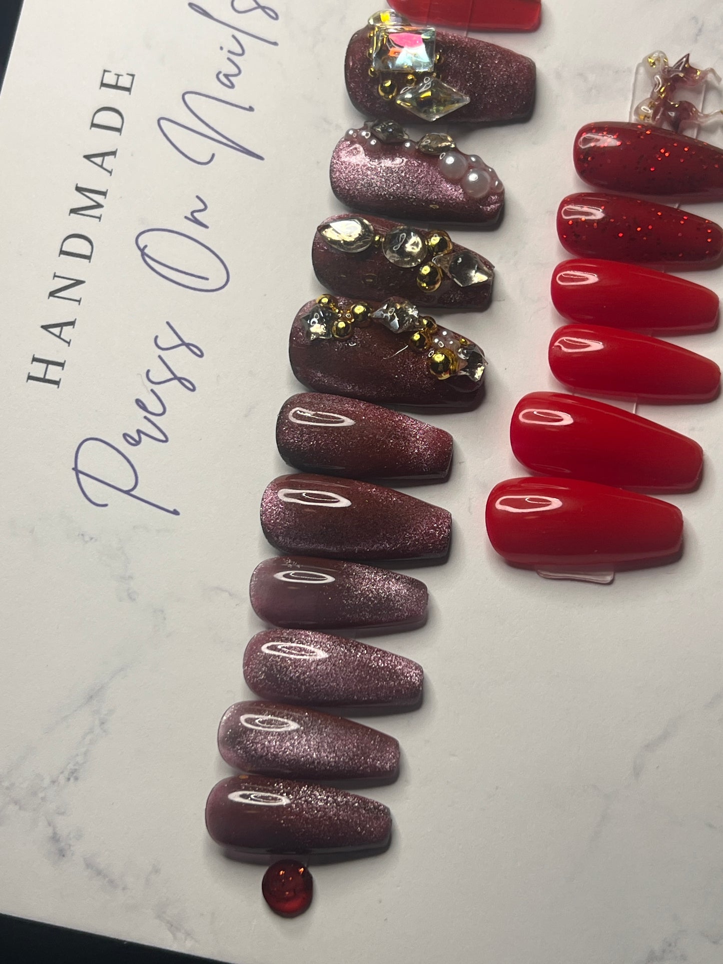 Red Flare Long Coffin