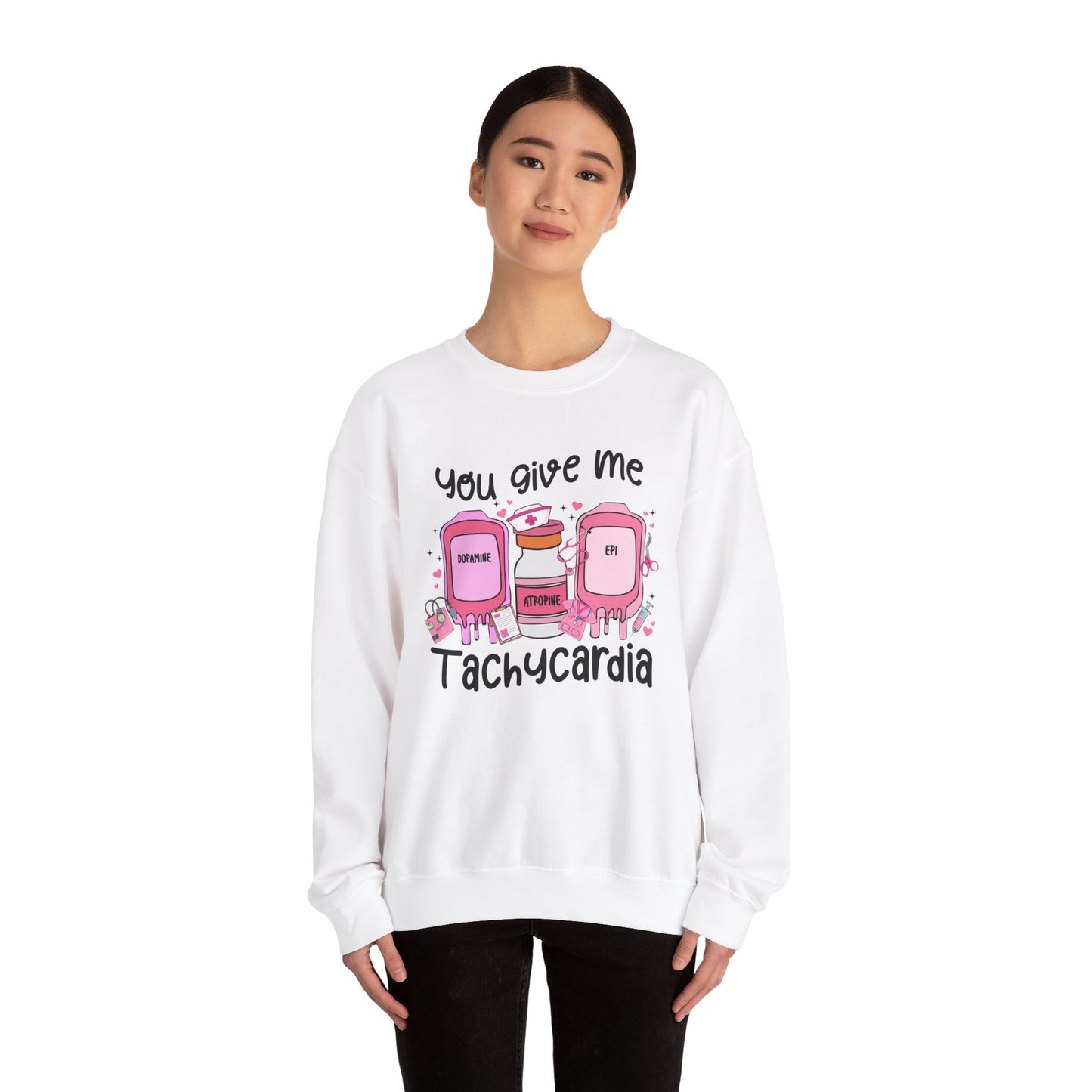 You Give Me Tachycardia Unisex Heavy Blend™ Crewneck Sweatshirt