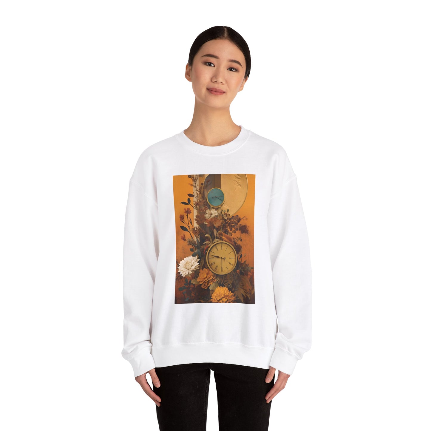 People, Time & Style: A Retro Journey Unisex Heavy Blend™ Crewneck Sweatshirt