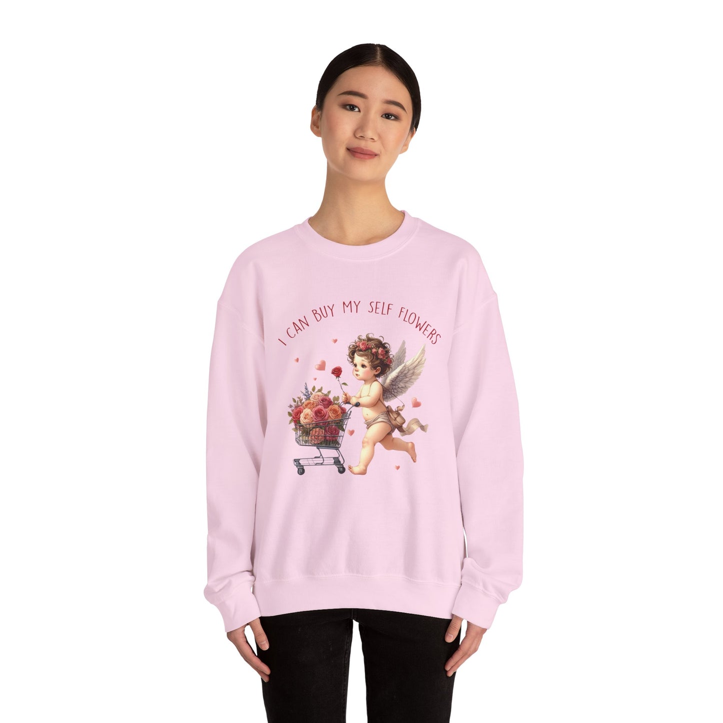I Can Buy Myself Flowers Unisex Heavy Blend™ Crewneck Sweatshirt