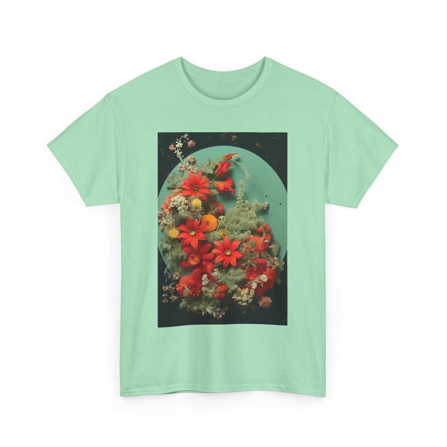 Flower Garden Unisex Heavy Cotton Tee