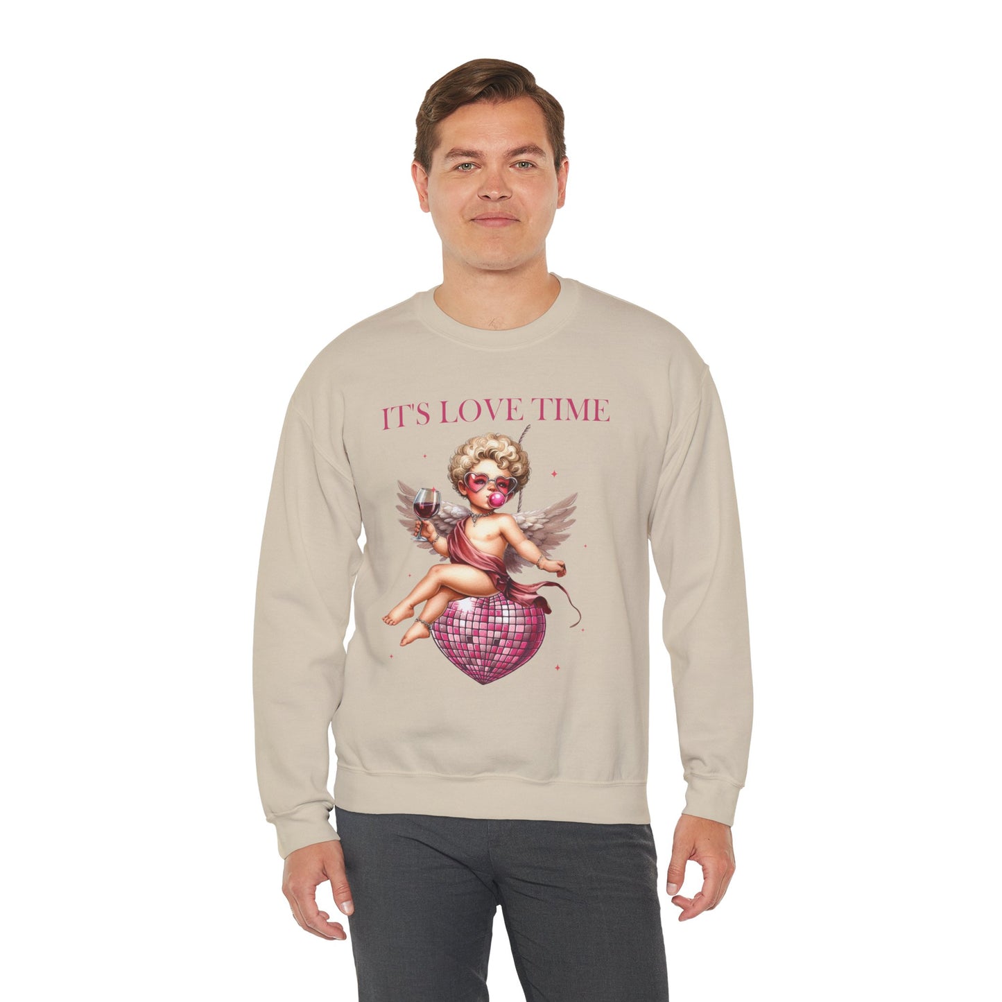 It’s Love Time Unisex Heavy Blend™ Crewneck Sweatshirt