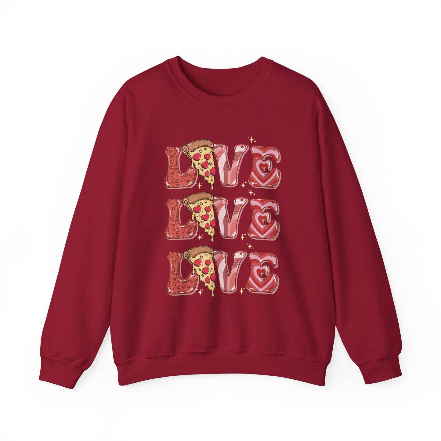 PIZZA Love Unisex Heavy Blend™ Crewneck Sweatshirt