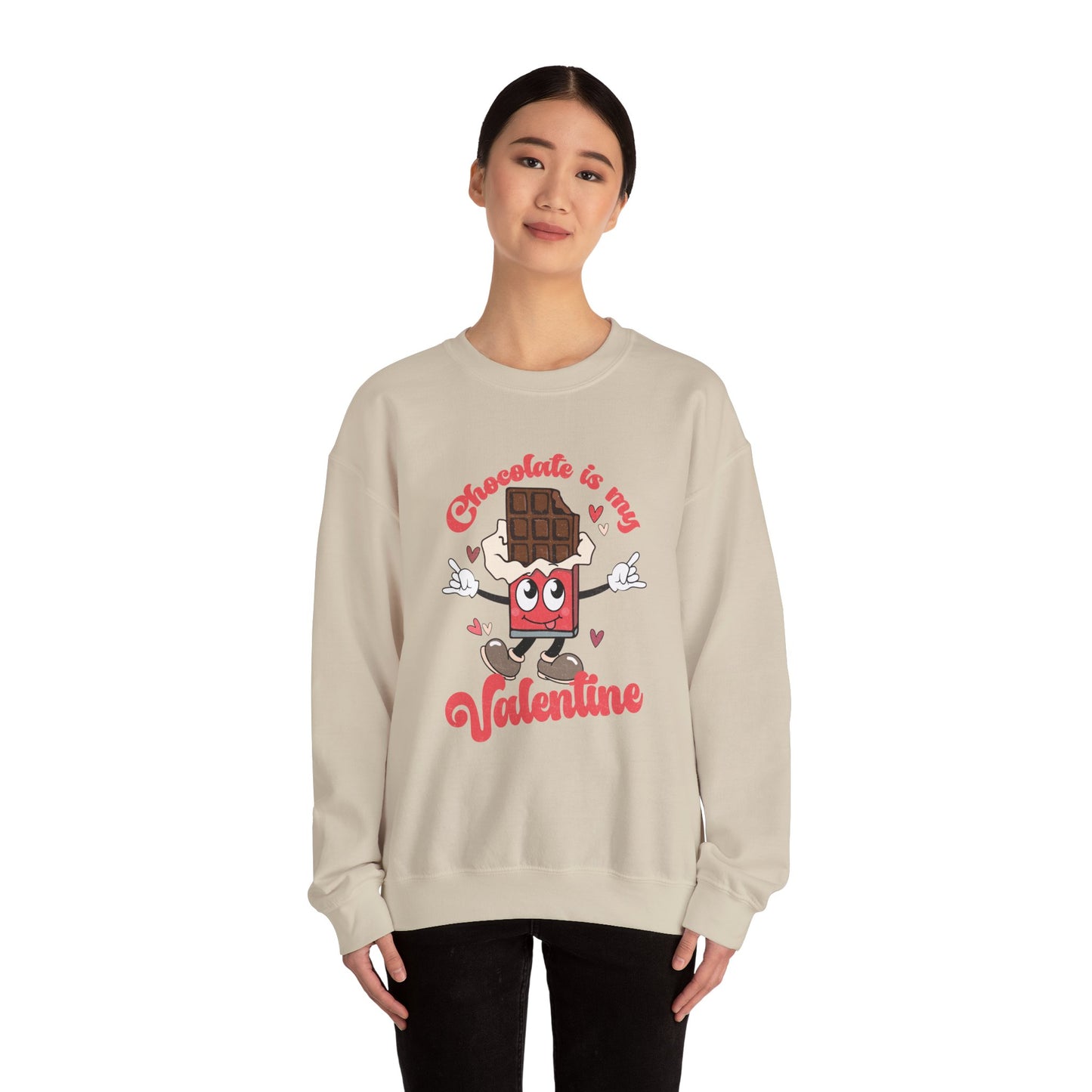 Chocolate is My Valentine Unisex Heavy Blend™ Crewneck Sweatshirt
