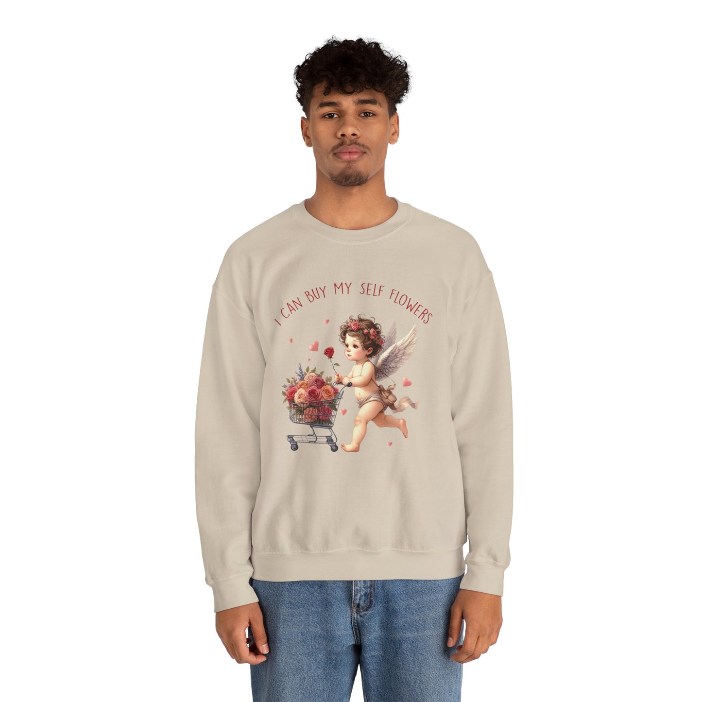 I Can Buy Myself Flowers Unisex Heavy Blend™ Crewneck Sweatshirt