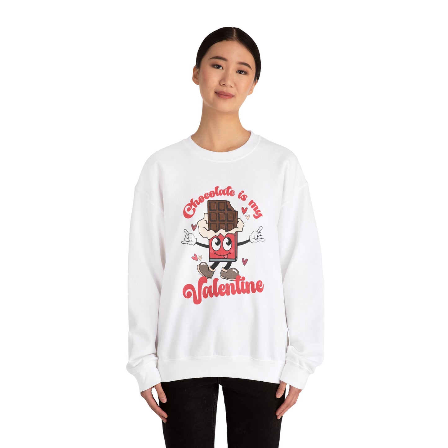 Chocolate is My Valentine Unisex Heavy Blend™ Crewneck Sweatshirt