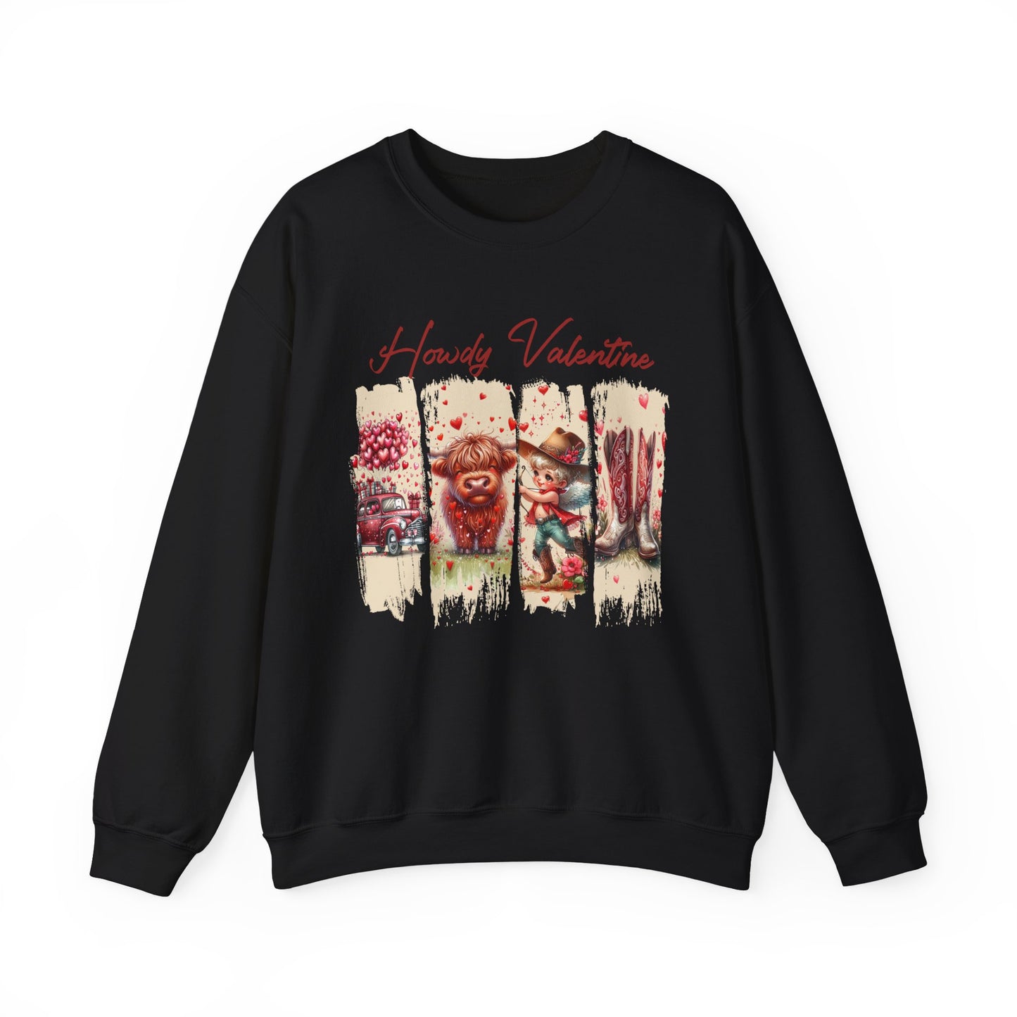 HOWDY Valentine Unisex Heavy Blend™ Crewneck Sweatshirt
