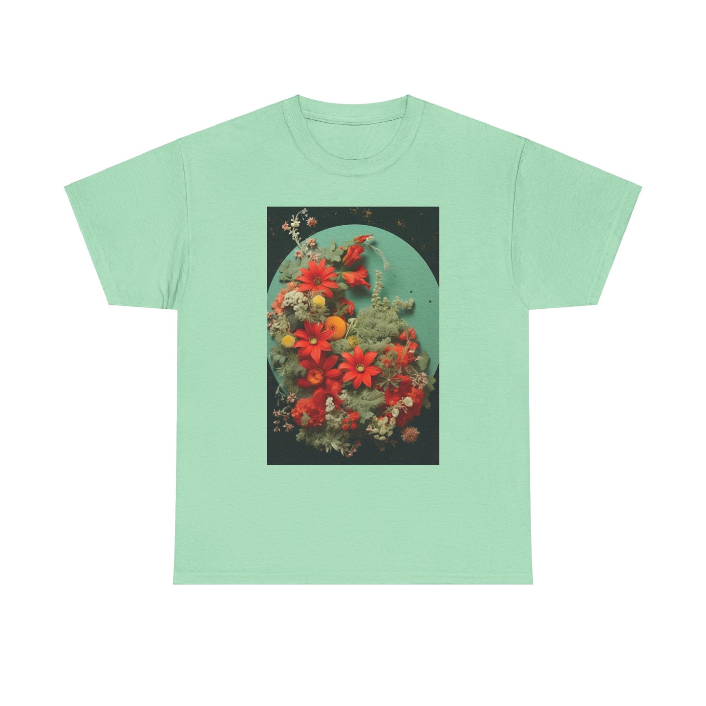 Flower Garden Unisex Heavy Cotton Tee