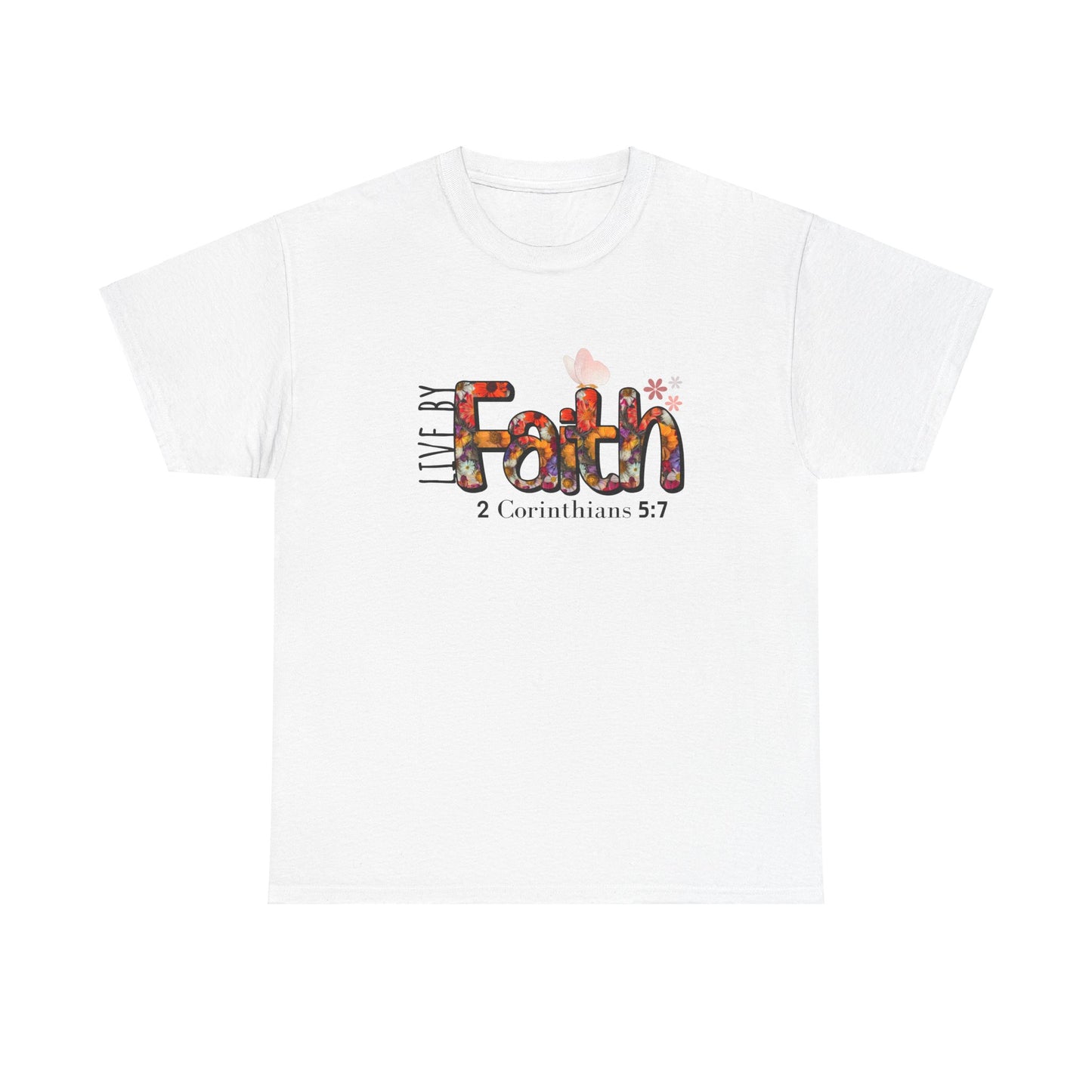 Live By Faith Unisex Heavy Cotton Tee