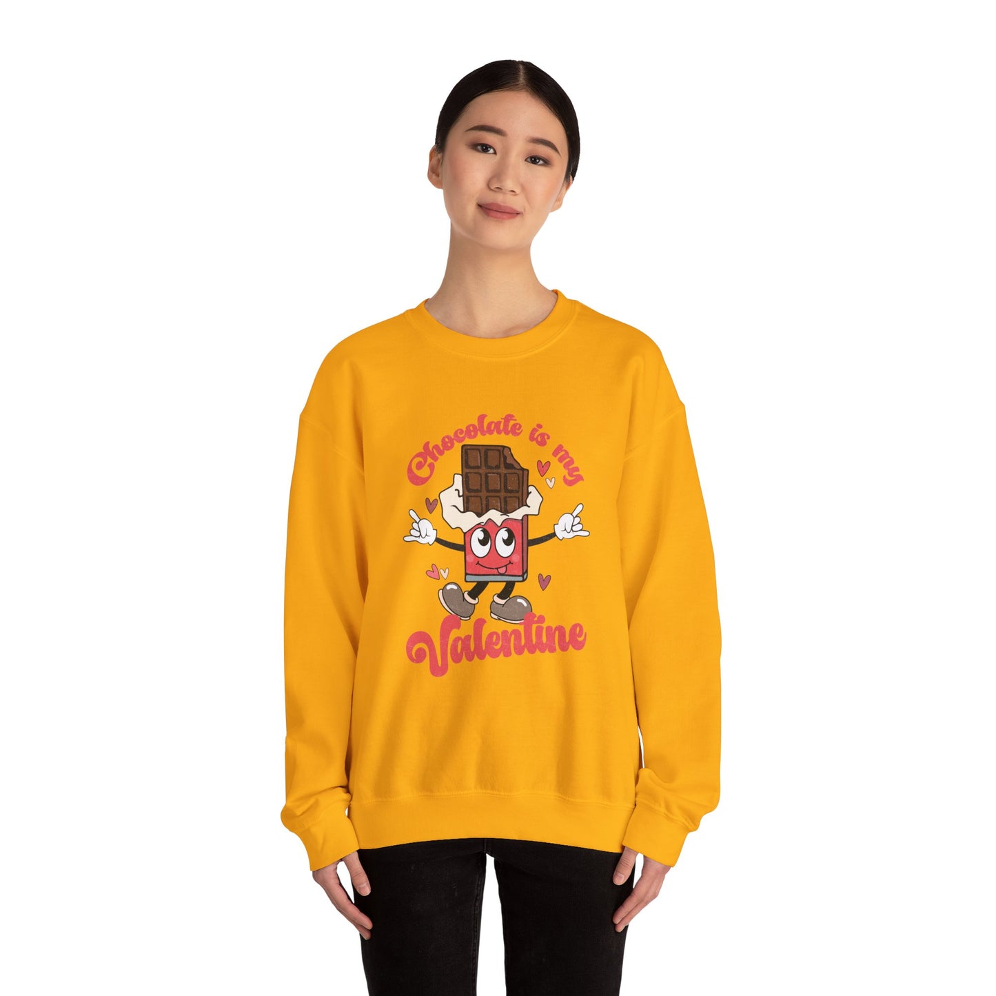 Chocolate is My Valentine Unisex Heavy Blend™ Crewneck Sweatshirt