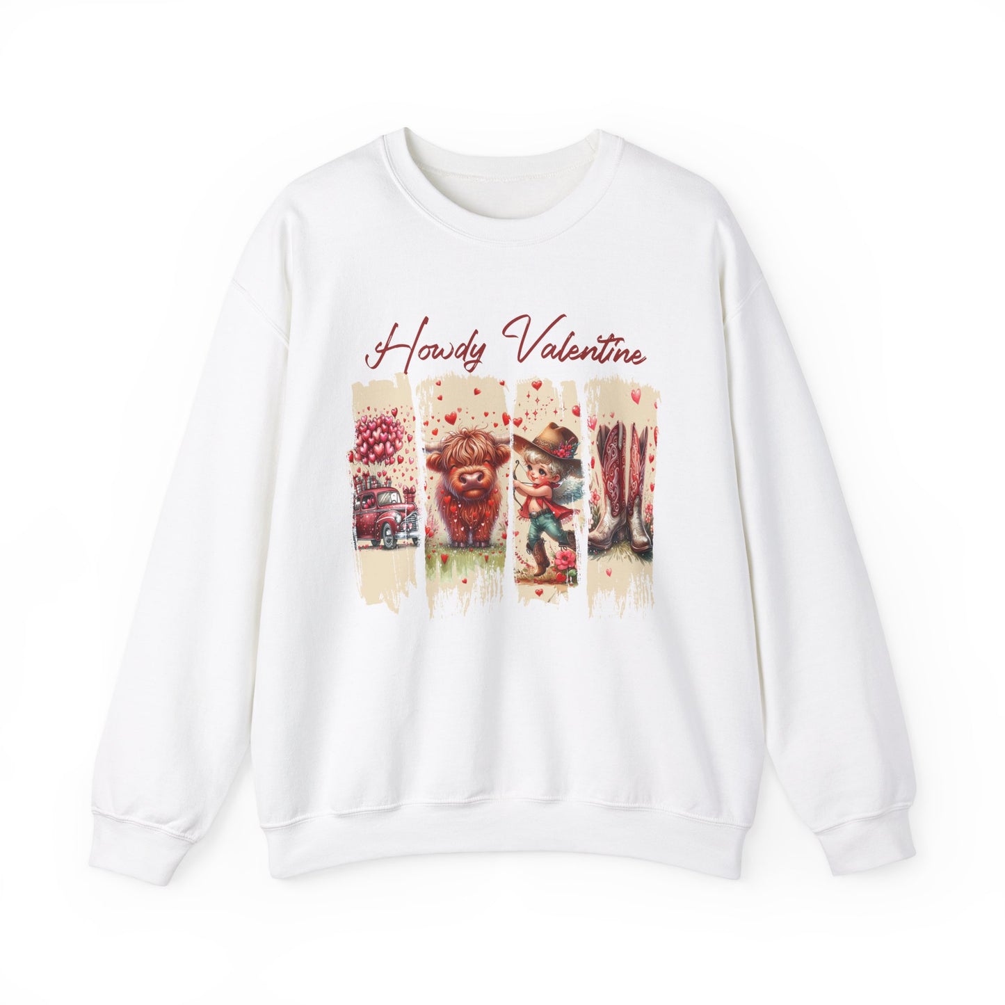 HOWDY Valentine Unisex Heavy Blend™ Crewneck Sweatshirt