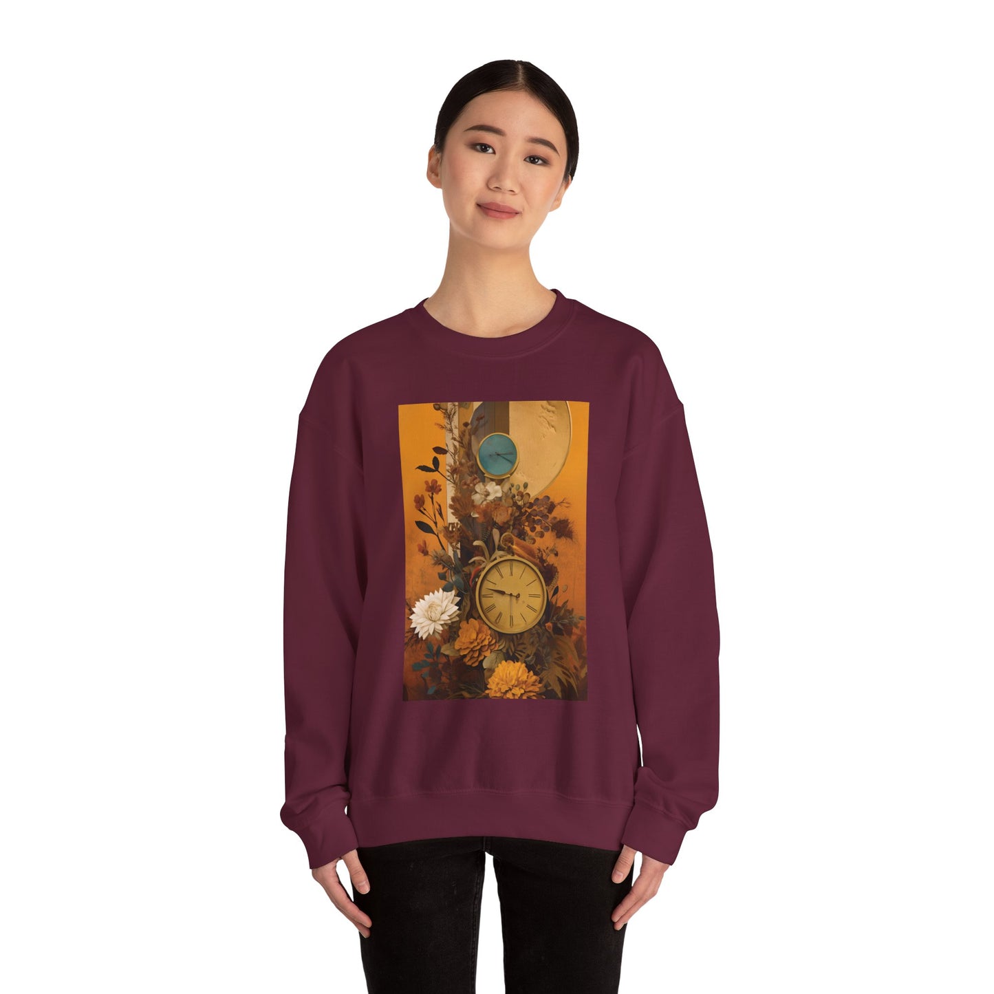 People, Time & Style: A Retro Journey Unisex Heavy Blend™ Crewneck Sweatshirt