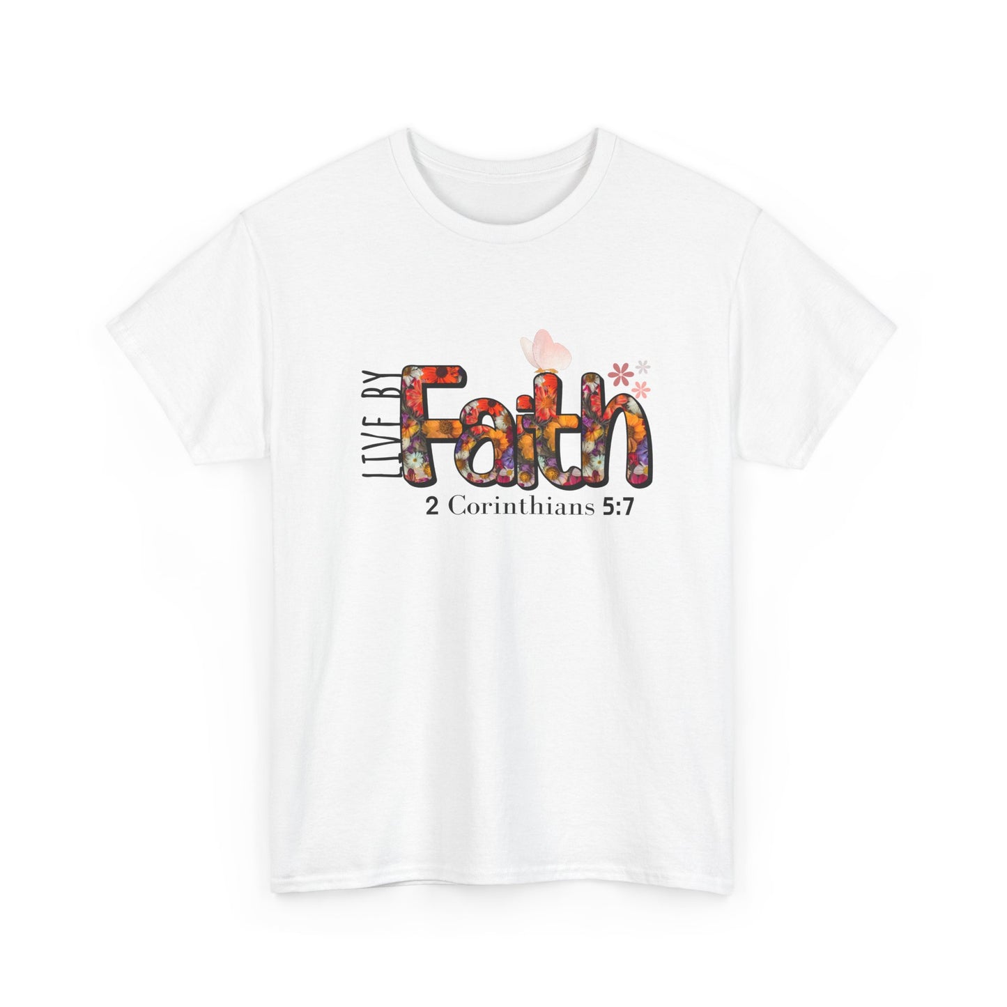 Live By Faith Unisex Heavy Cotton Tee