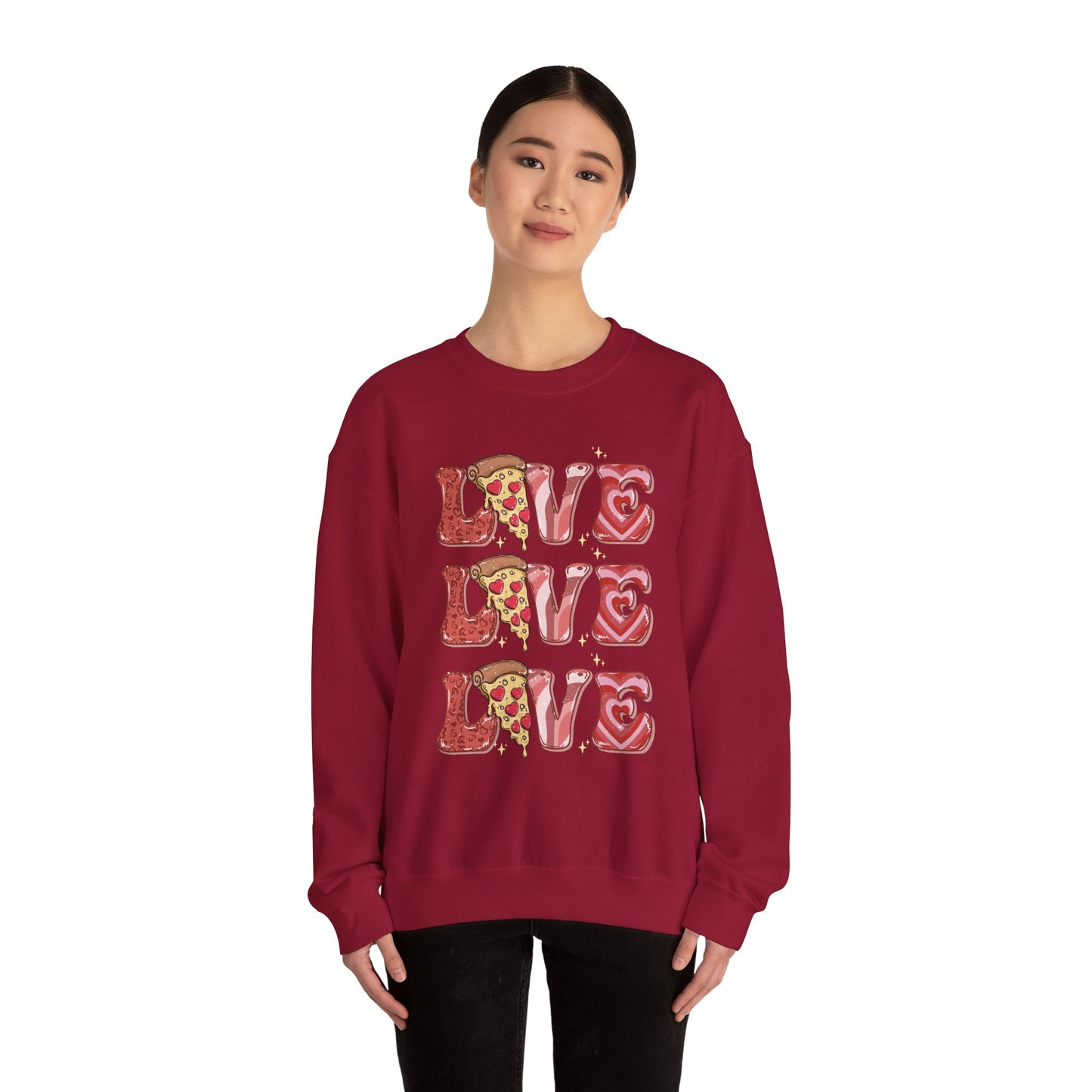 PIZZA Love Unisex Heavy Blend™ Crewneck Sweatshirt