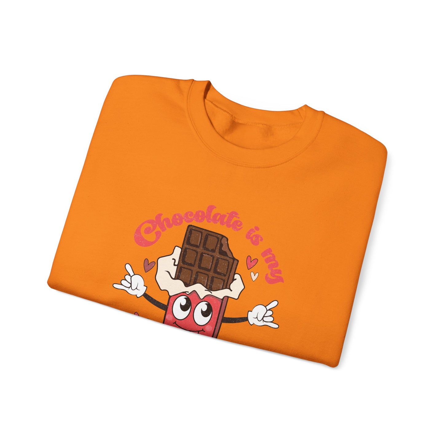 Chocolate is My Valentine Unisex Heavy Blend™ Crewneck Sweatshirt