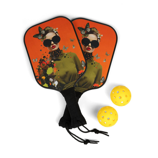 Fluttering Fantasy Illusions Pickleball Kit
