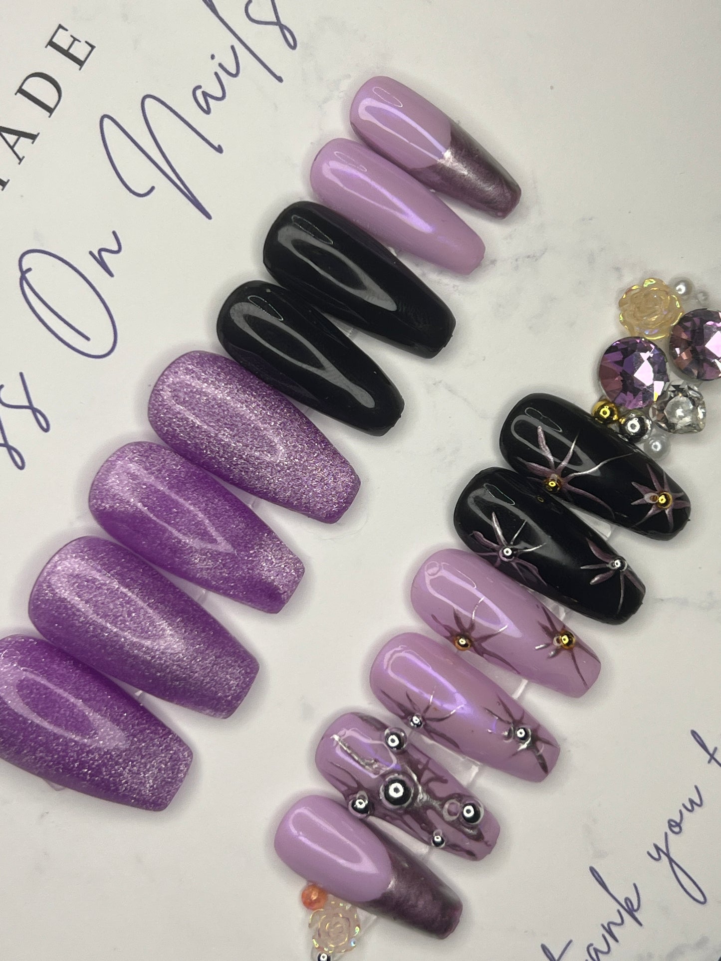 Purple Stars Medium Coffin