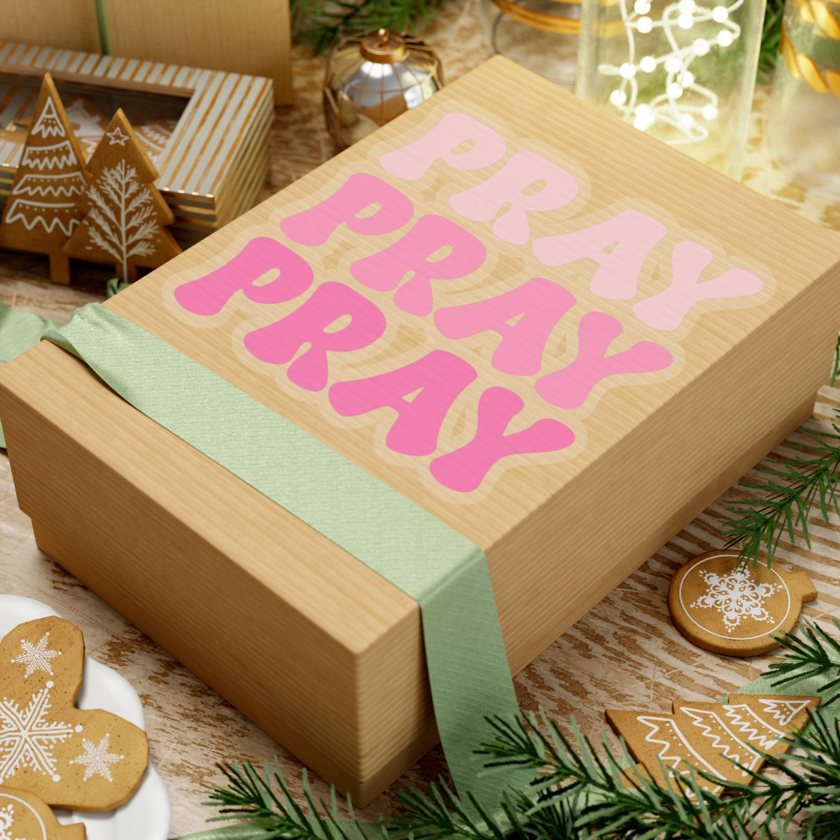 Pray Pray Pray Kiss-Cut Stickers