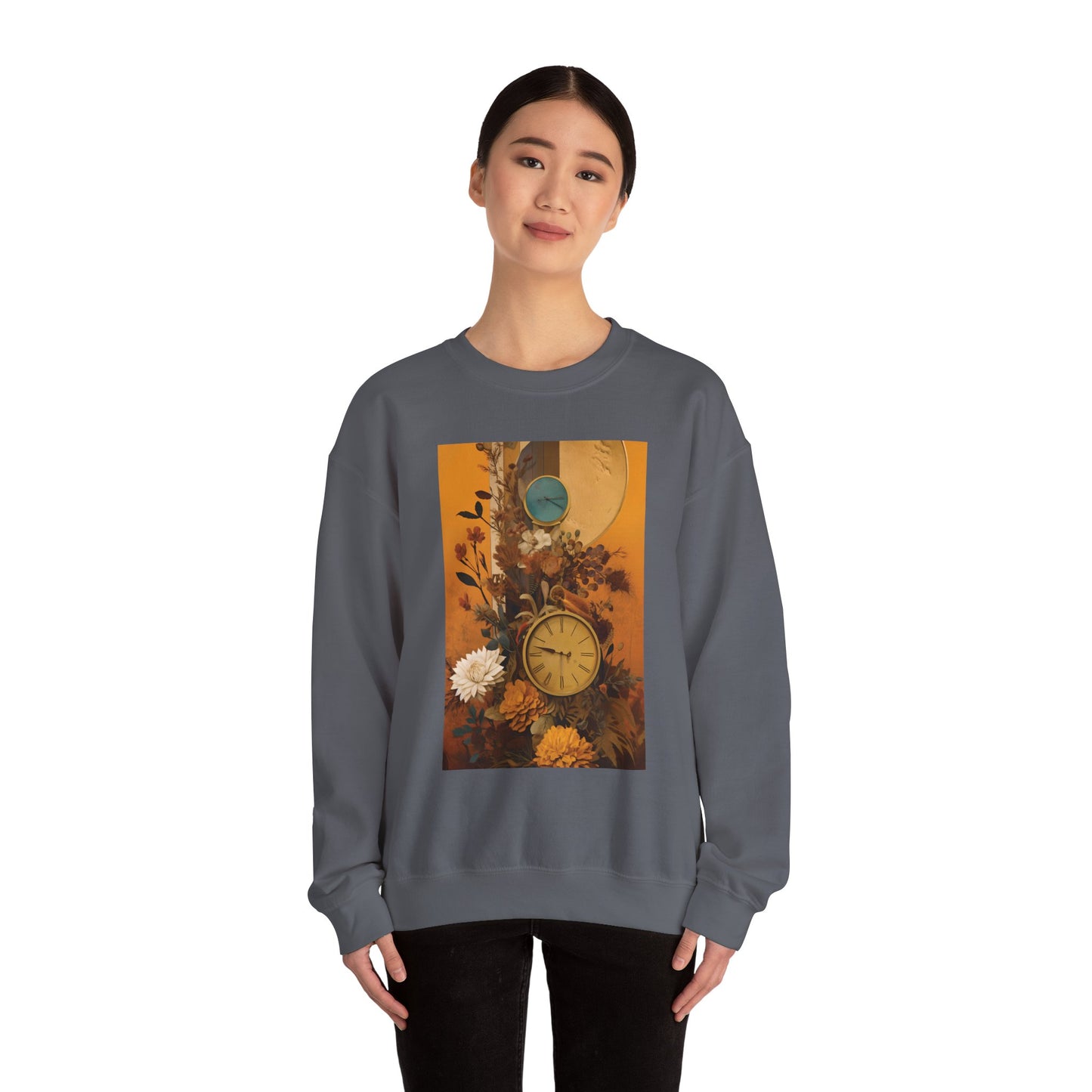 People, Time & Style: A Retro Journey Unisex Heavy Blend™ Crewneck Sweatshirt