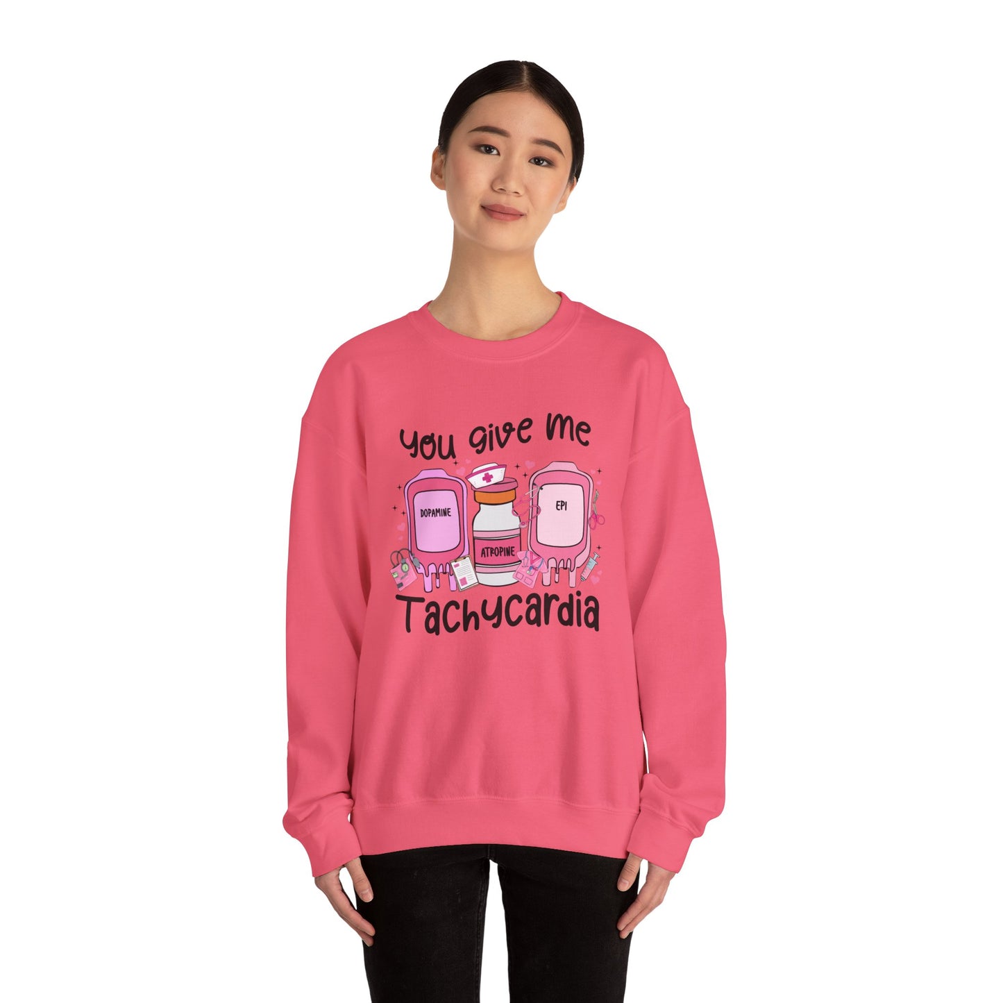 You Give Me Tachycardia Unisex Heavy Blend™ Crewneck Sweatshirt
