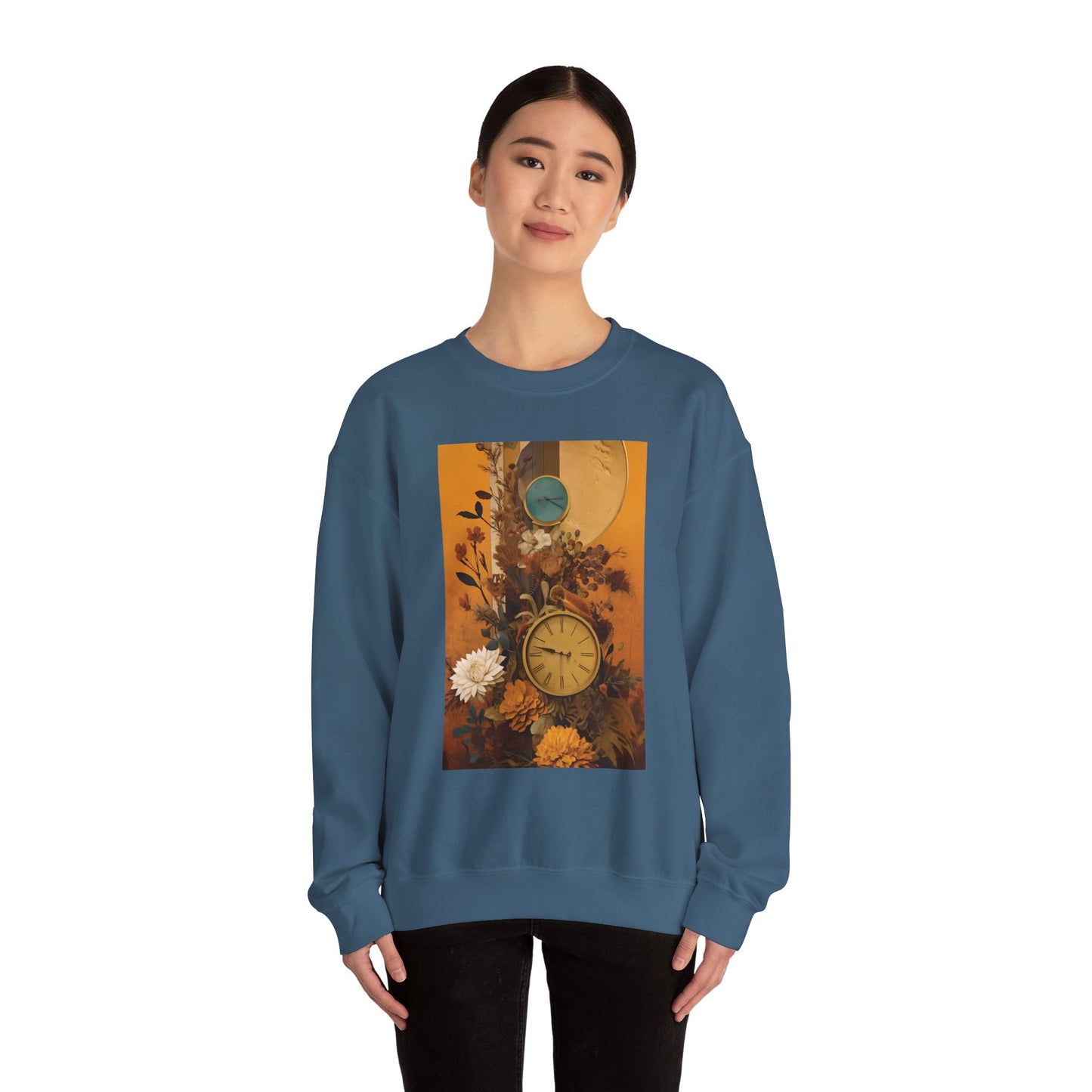 People, Time & Style: A Retro Journey Unisex Heavy Blend™ Crewneck Sweatshirt