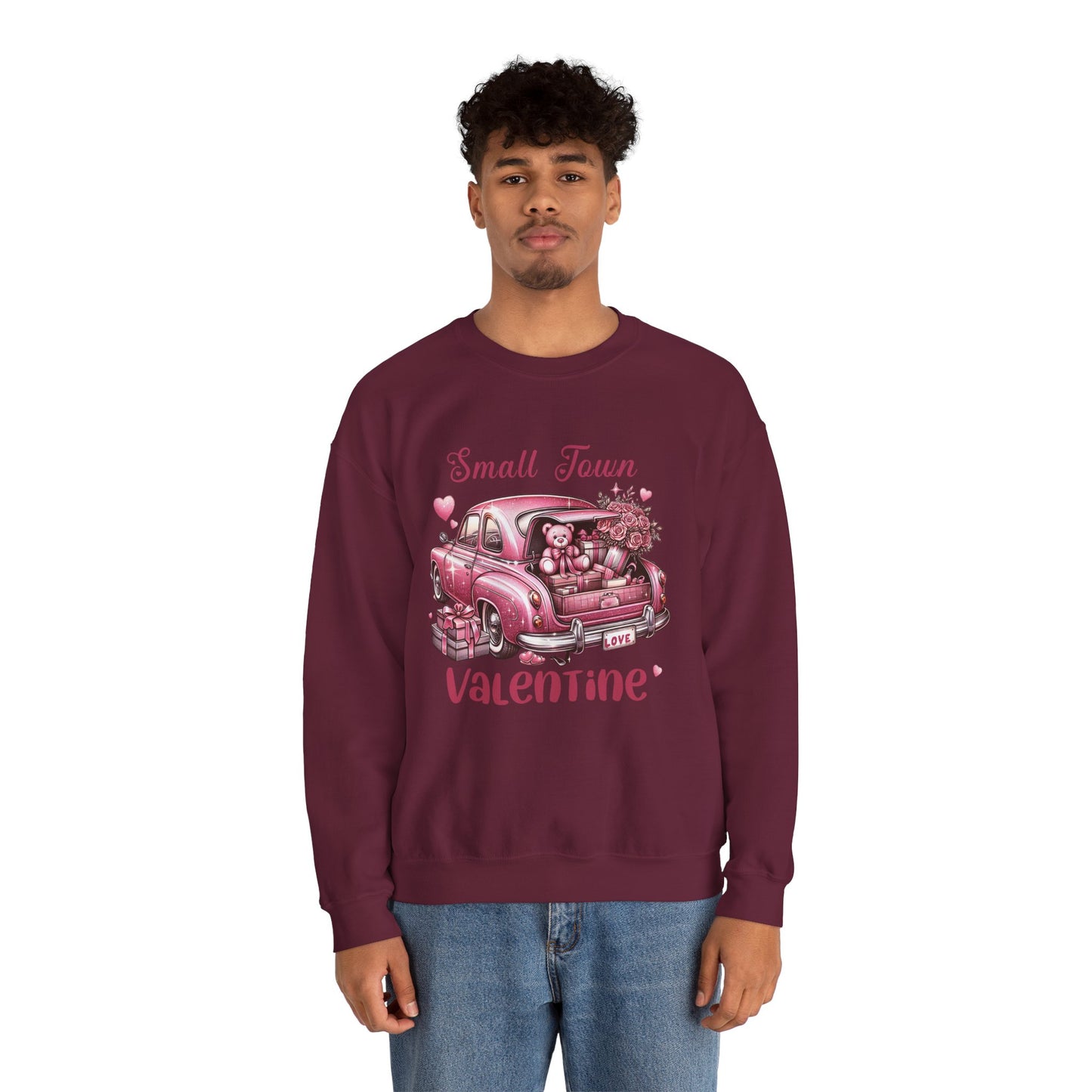 Small Town Valentine Unisex Heavy Blend™ Crewneck Sweatshirt