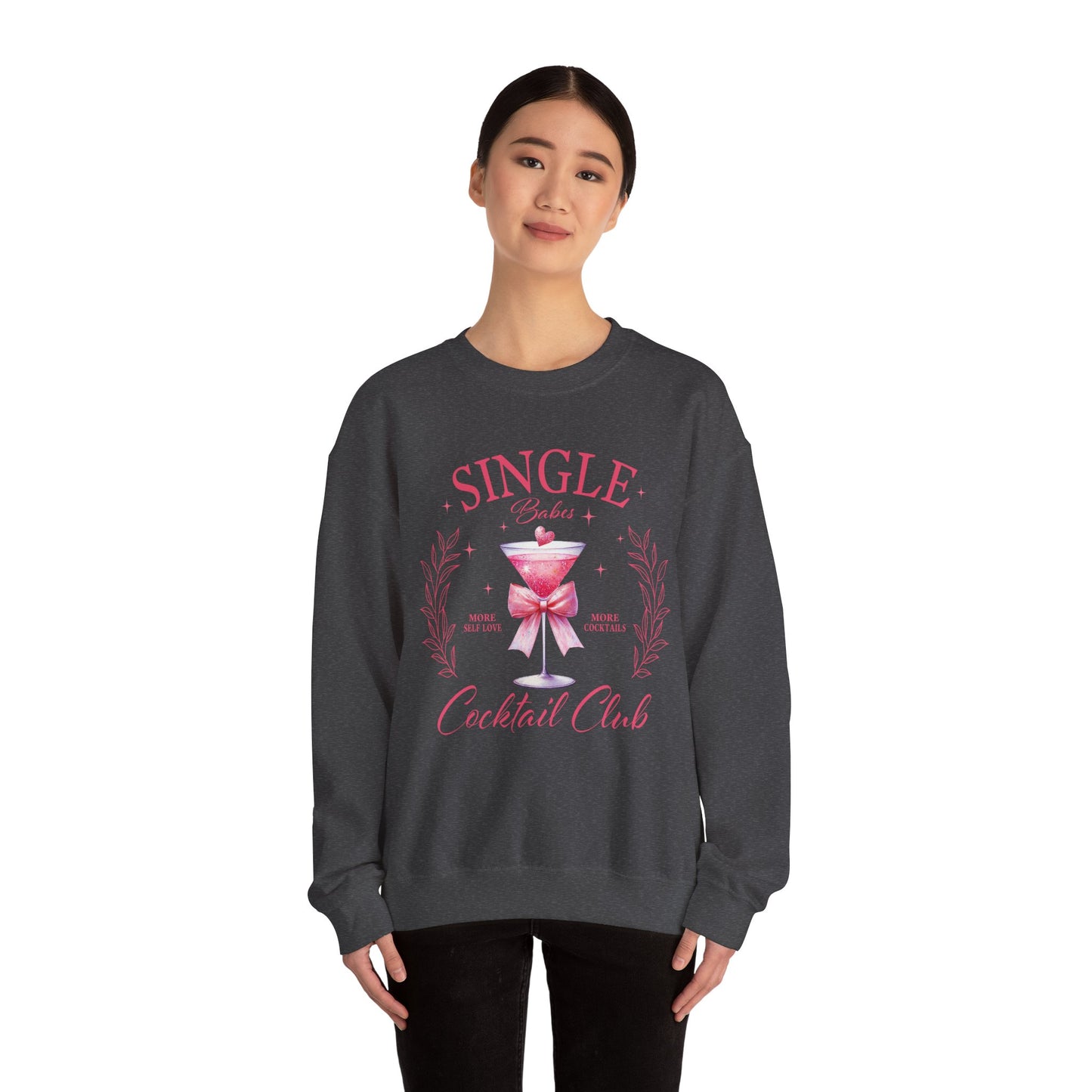 Single Babes Cocktail Club Unisex Heavy Blend™ Crewneck Sweatshirt