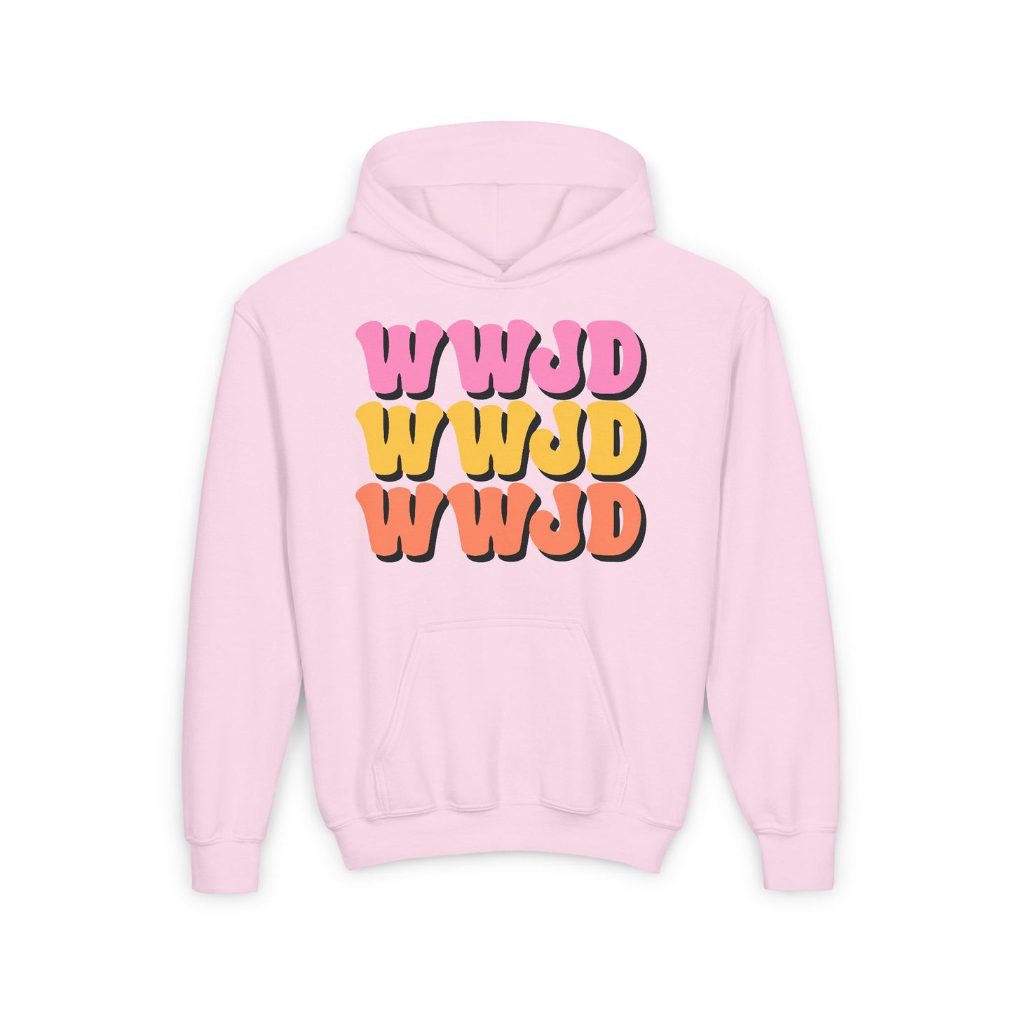 WWJD Youth Heavy Blend Hooded Sweatshirt