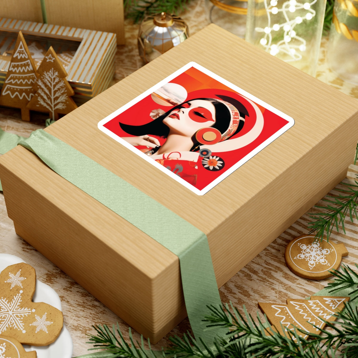 Golden Hour Babe Kiss-Cut Stickers