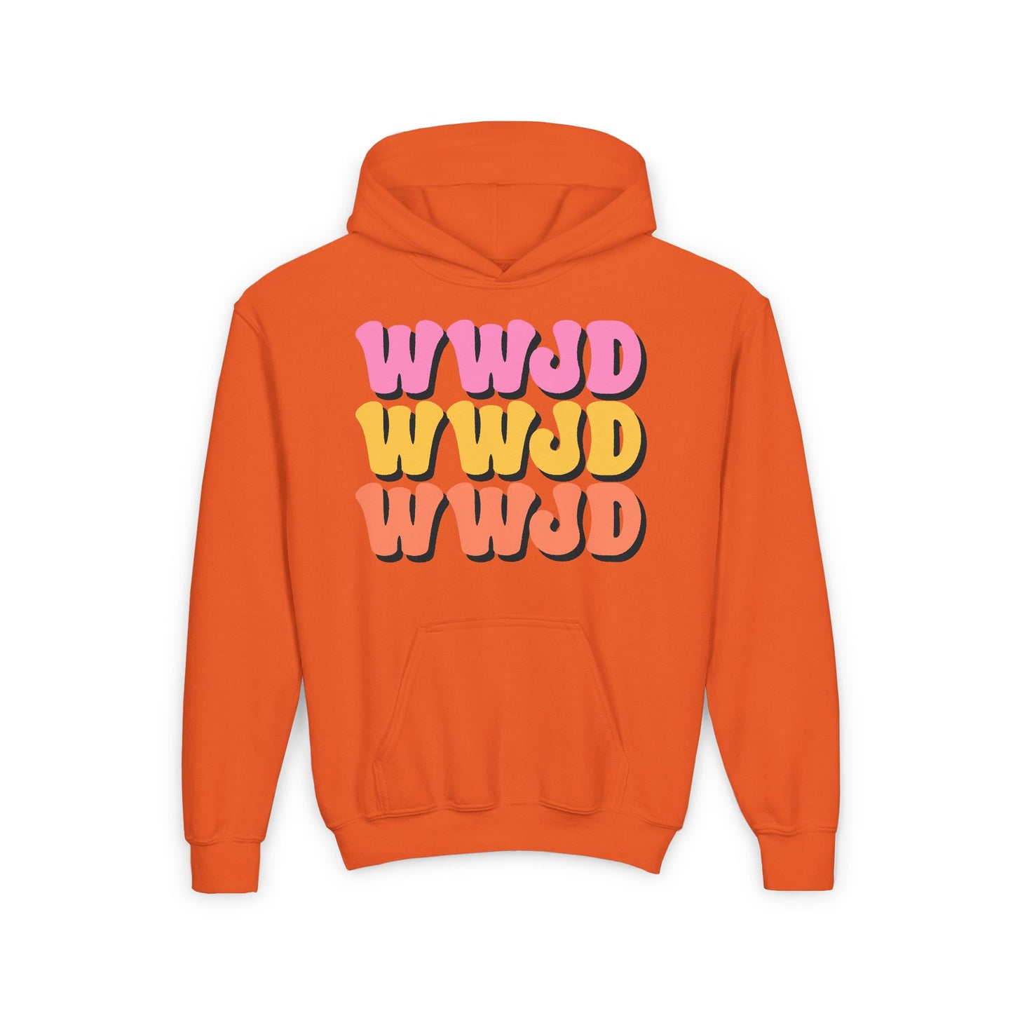 WWJD Youth Heavy Blend Hooded Sweatshirt