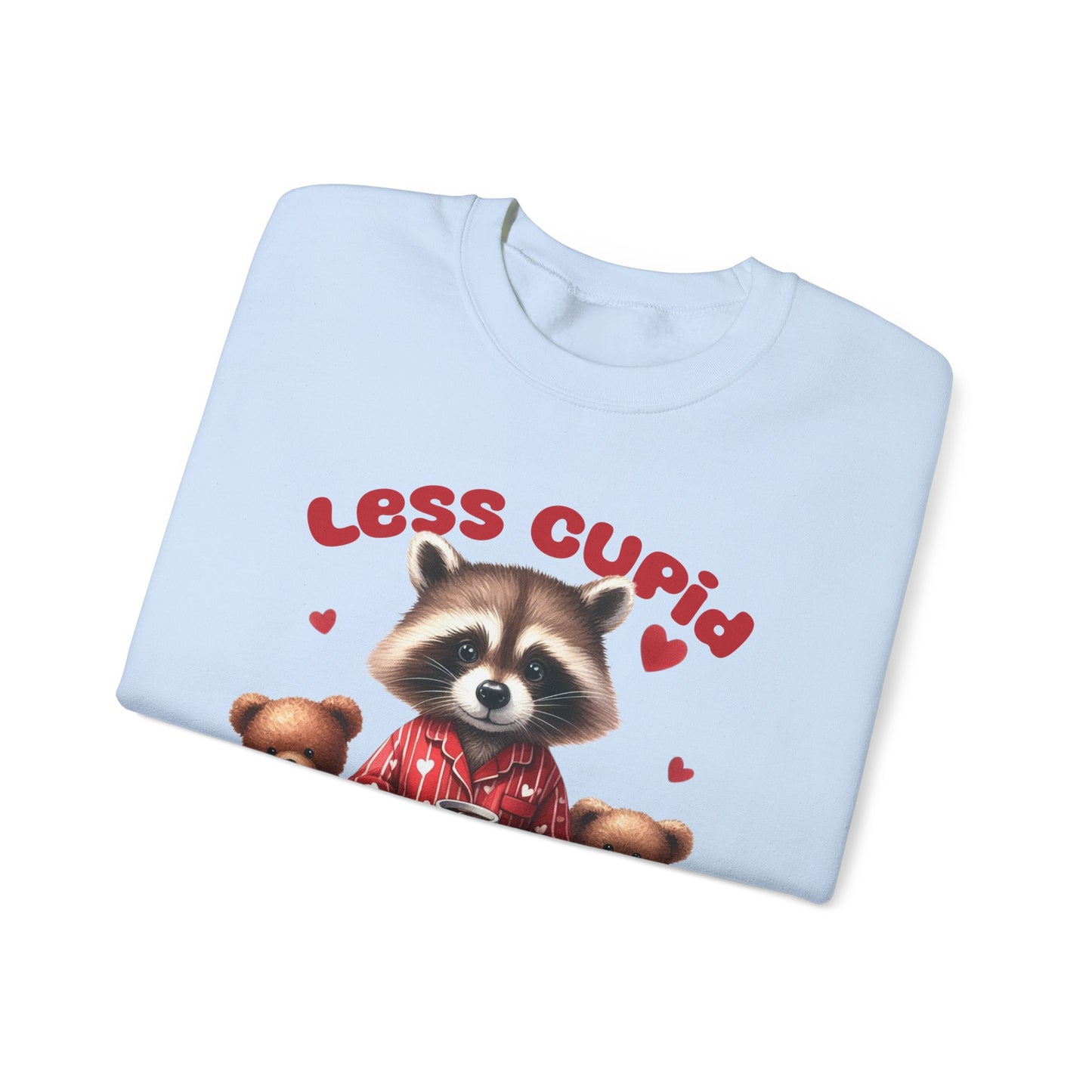 Less Cupid More Stupid Unisex Heavy Blend™ Crewneck Sweatshirt
