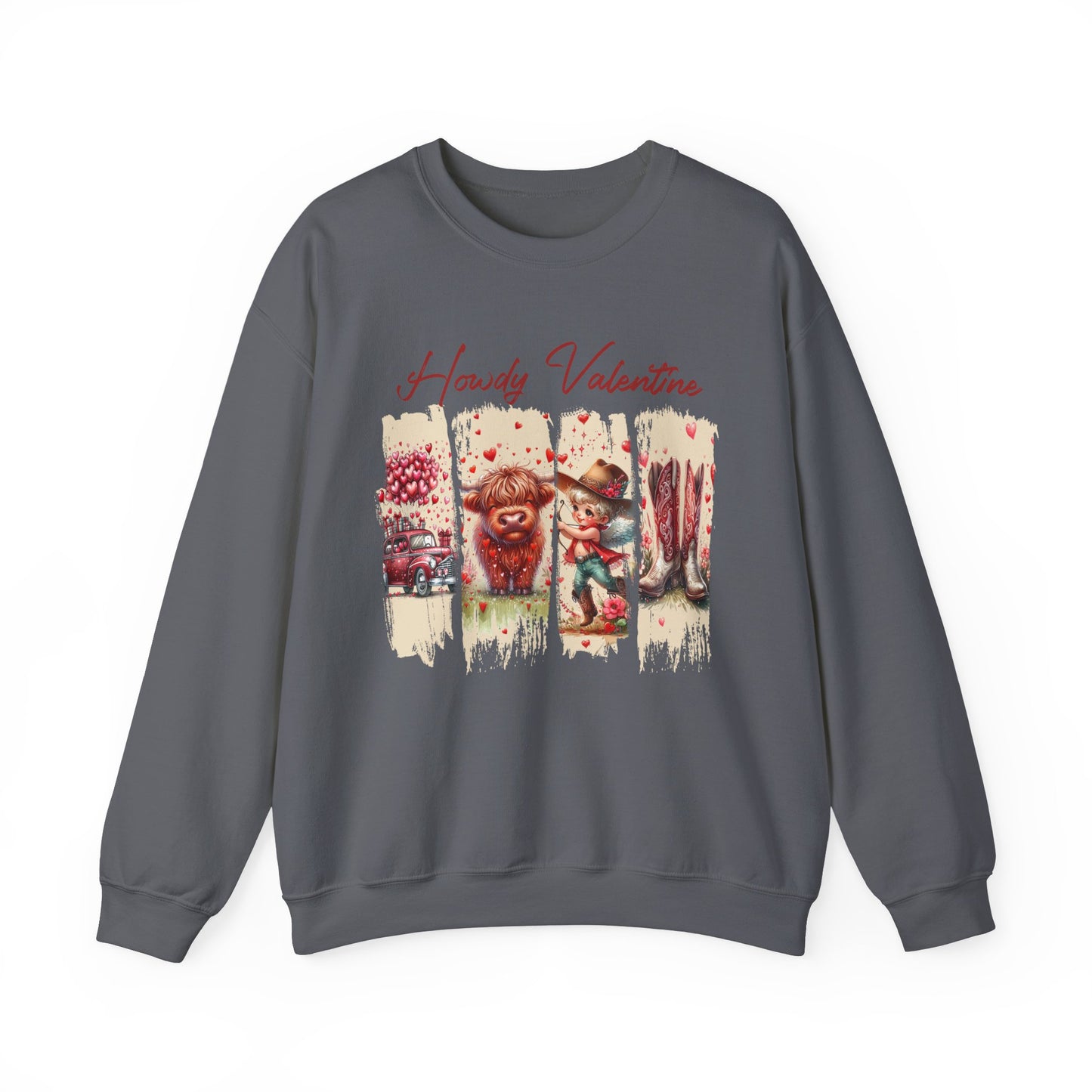 HOWDY Valentine Unisex Heavy Blend™ Crewneck Sweatshirt