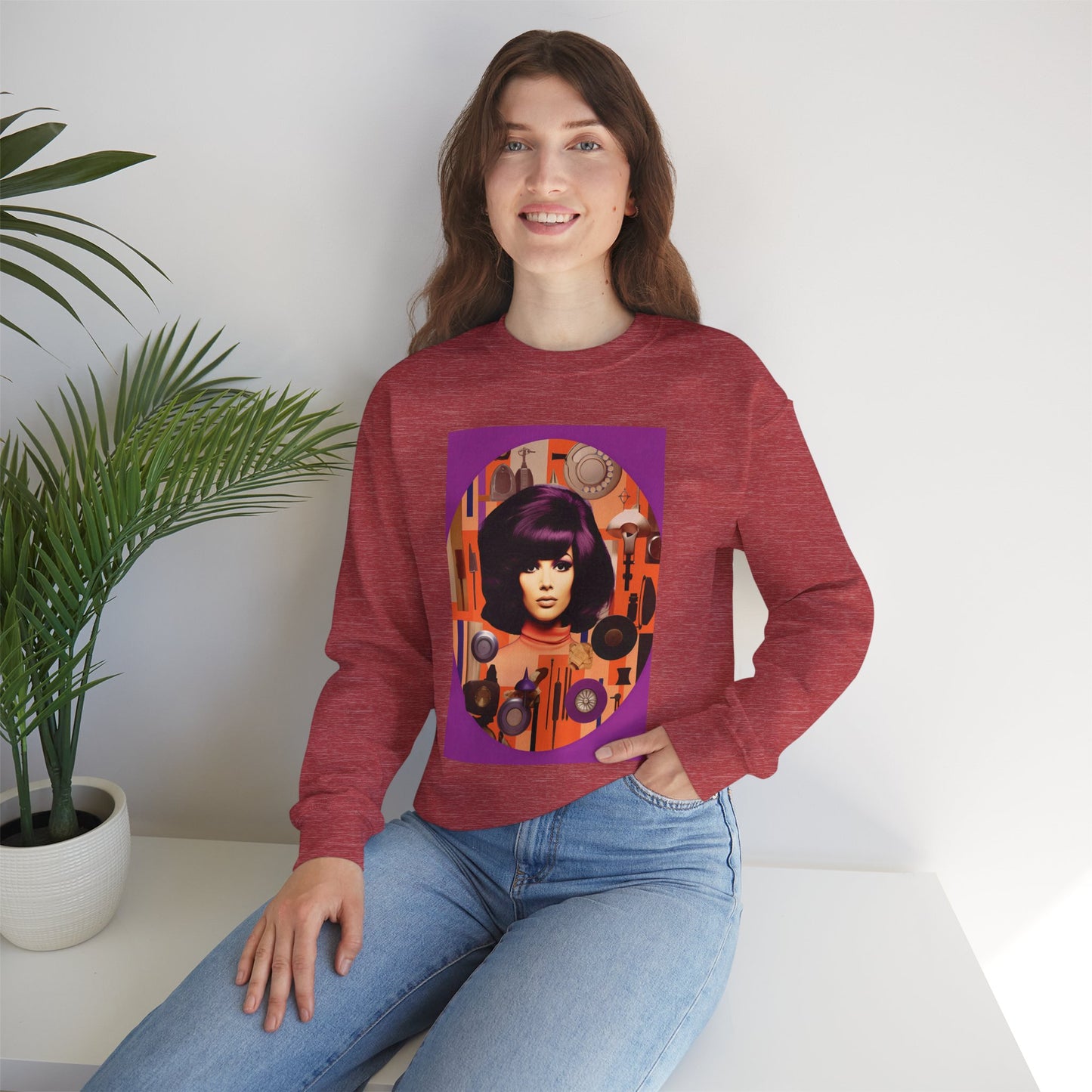 Purple Hue Unisex Heavy Blend™ Crewneck Sweatshirt