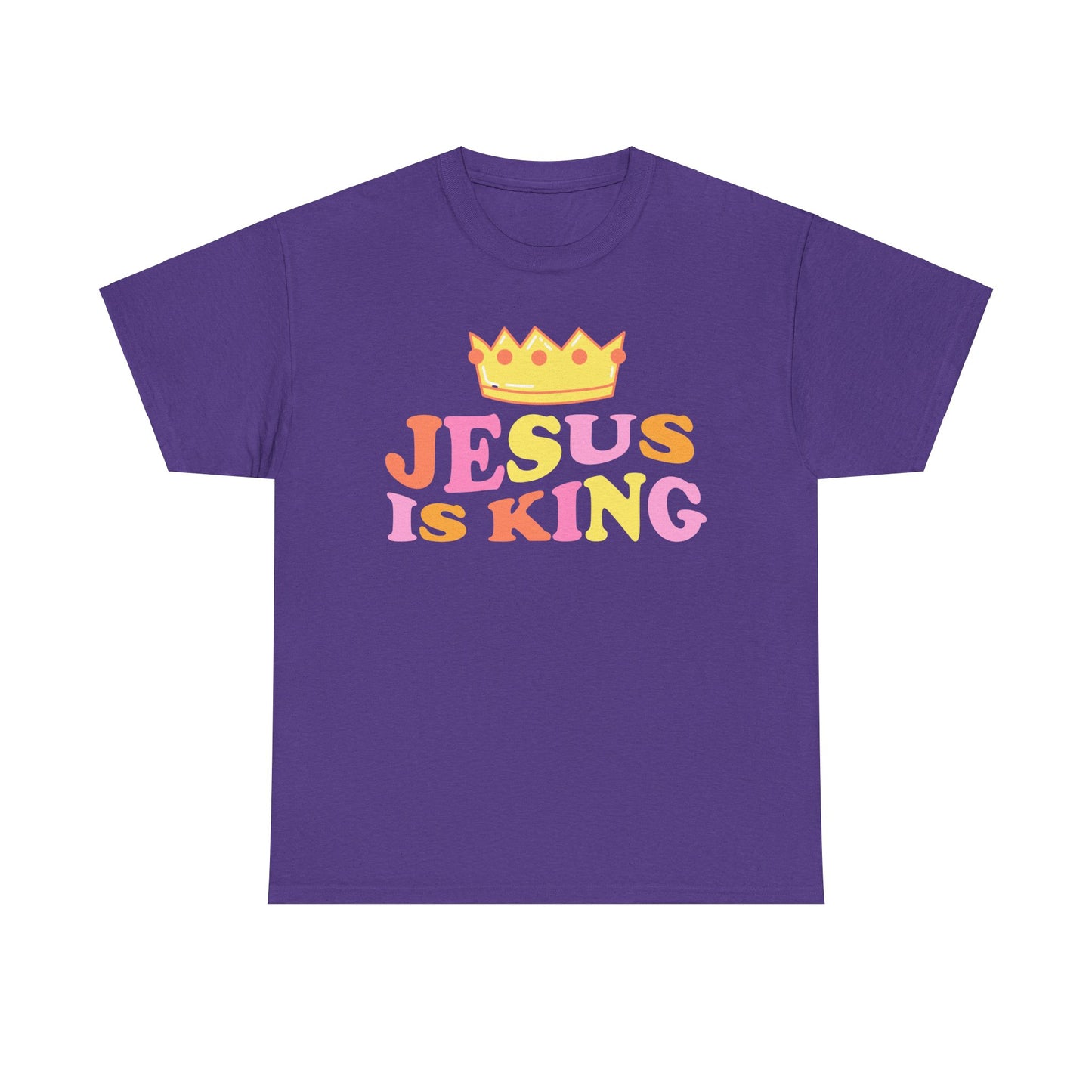 Jesus Is King Unisex Heavy Cotton Tee