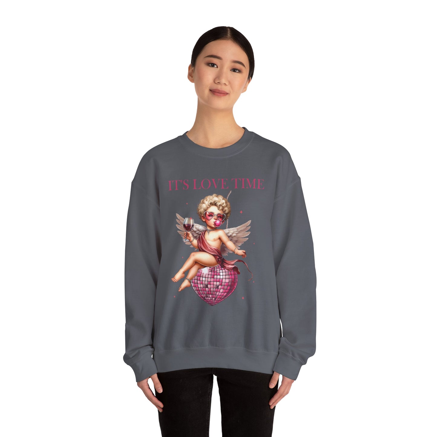It’s Love Time Unisex Heavy Blend™ Crewneck Sweatshirt