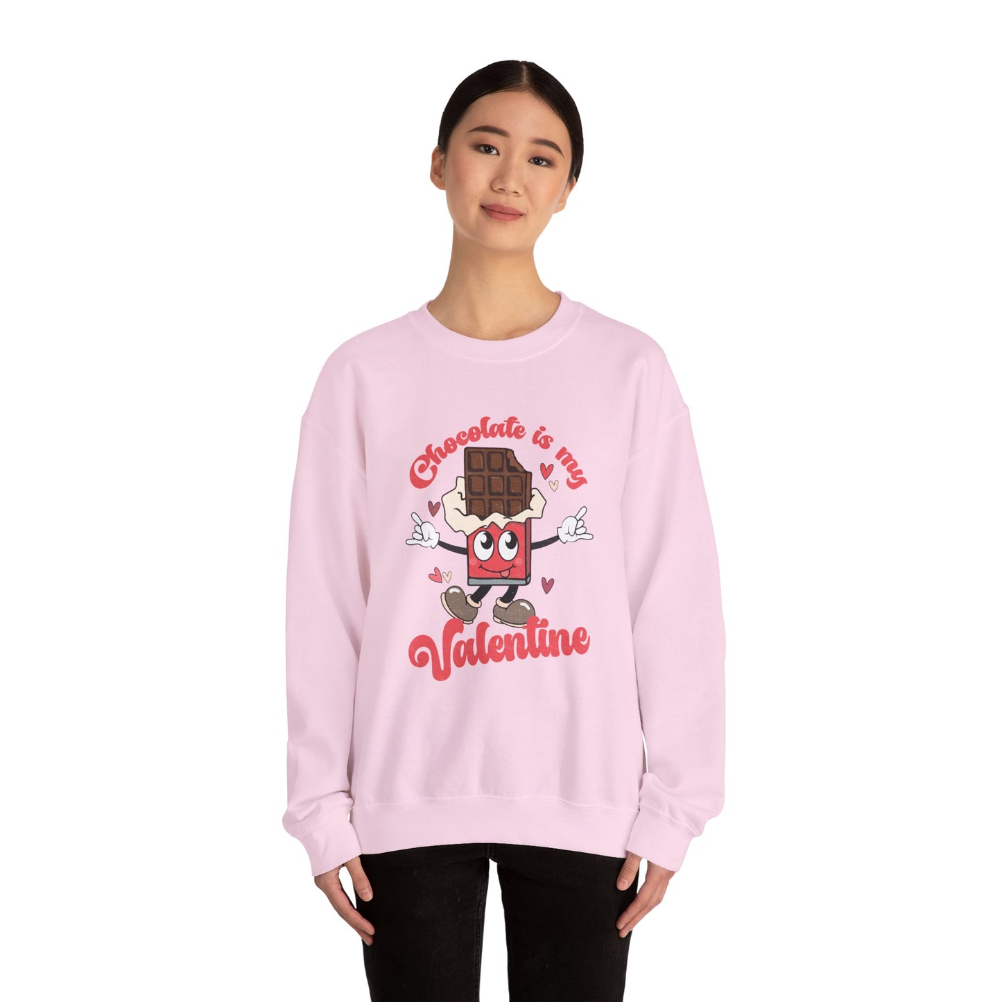 Chocolate is My Valentine Unisex Heavy Blend™ Crewneck Sweatshirt